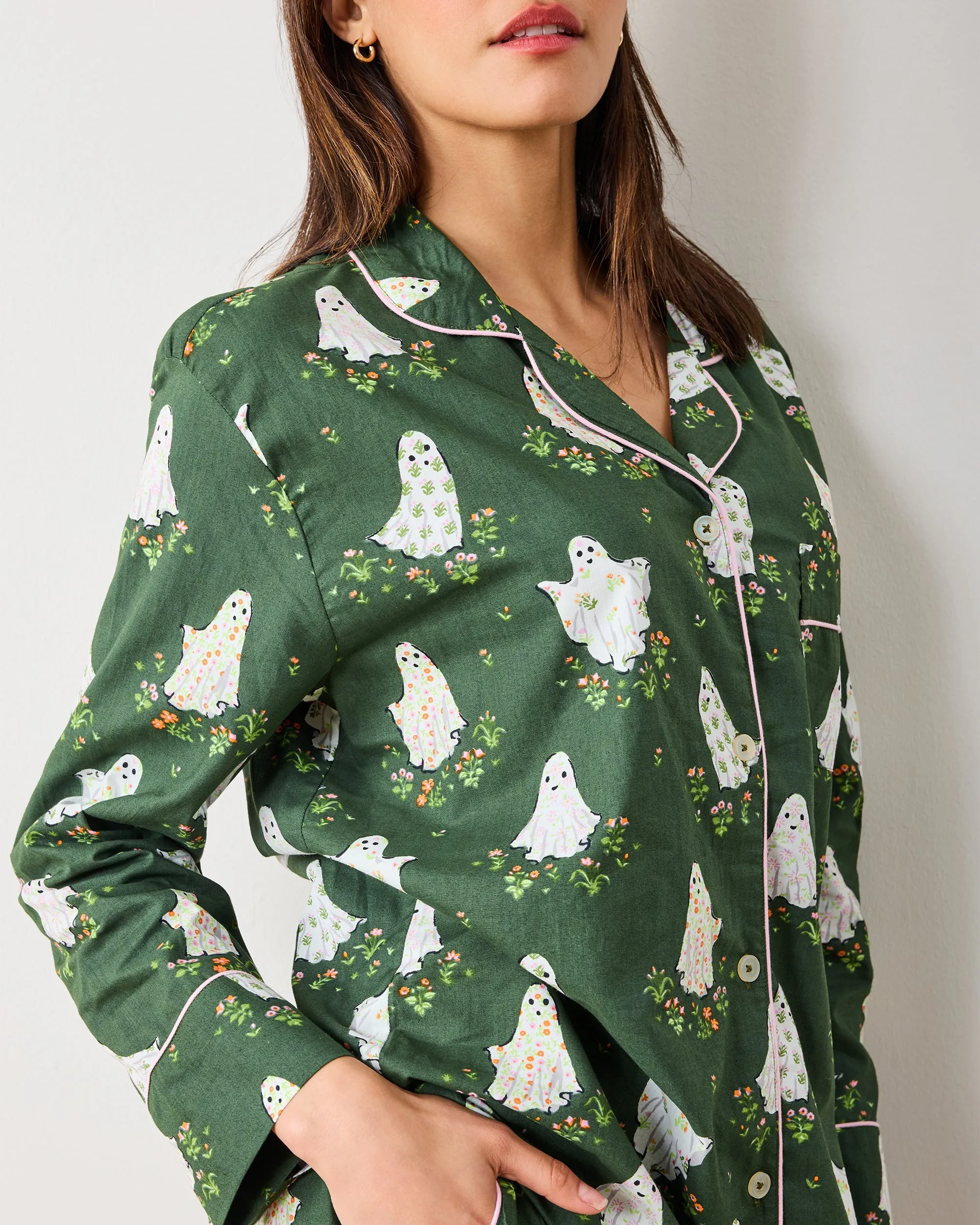 Gardening Ghosts - Long PJ Set - Overgrown Moss sold by Printfresh product image thumbnail 3