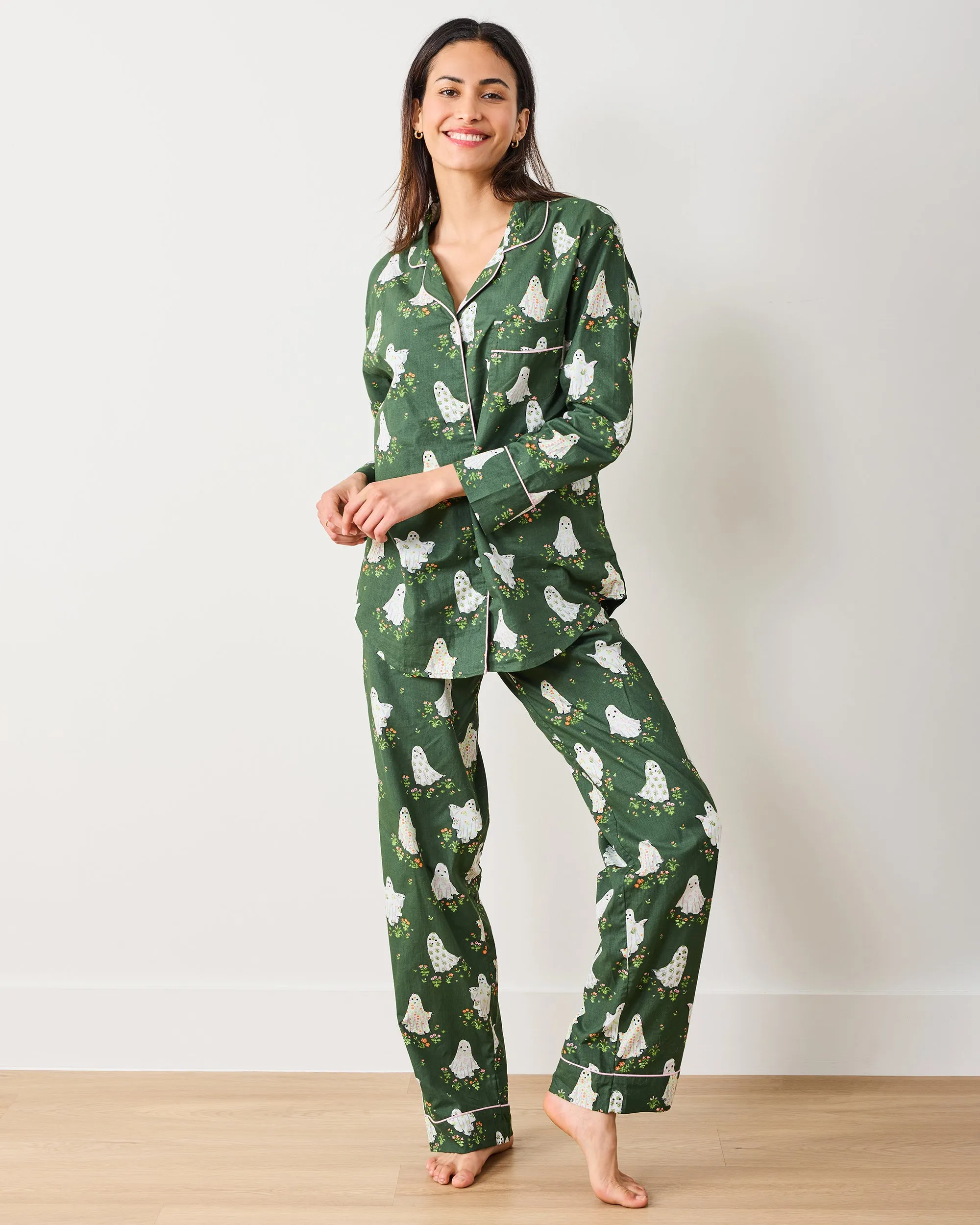 Gardening Ghosts - Long PJ Set - Overgrown Moss sold by Printfresh product image thumbnail 2