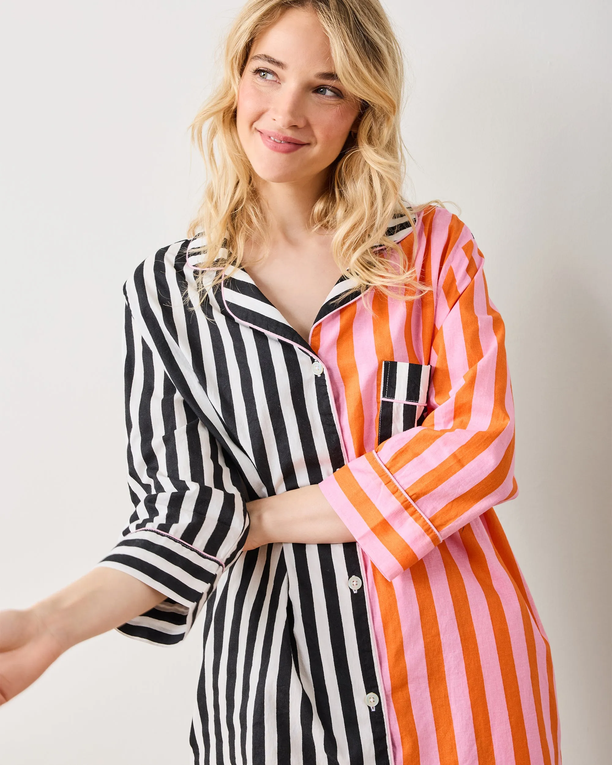 Showtime Stripes - Sleep Shirt - Skeleton Candy sold by Printfresh product image thumbnail 4