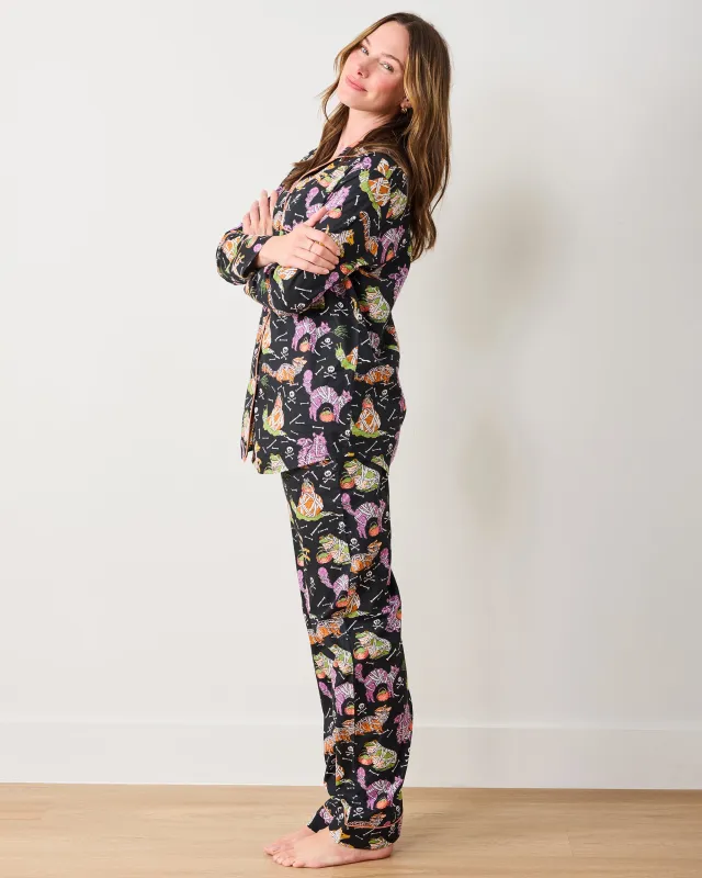 Monster Mash - Petite Long PJ Set - Haunted House sold by Printfresh