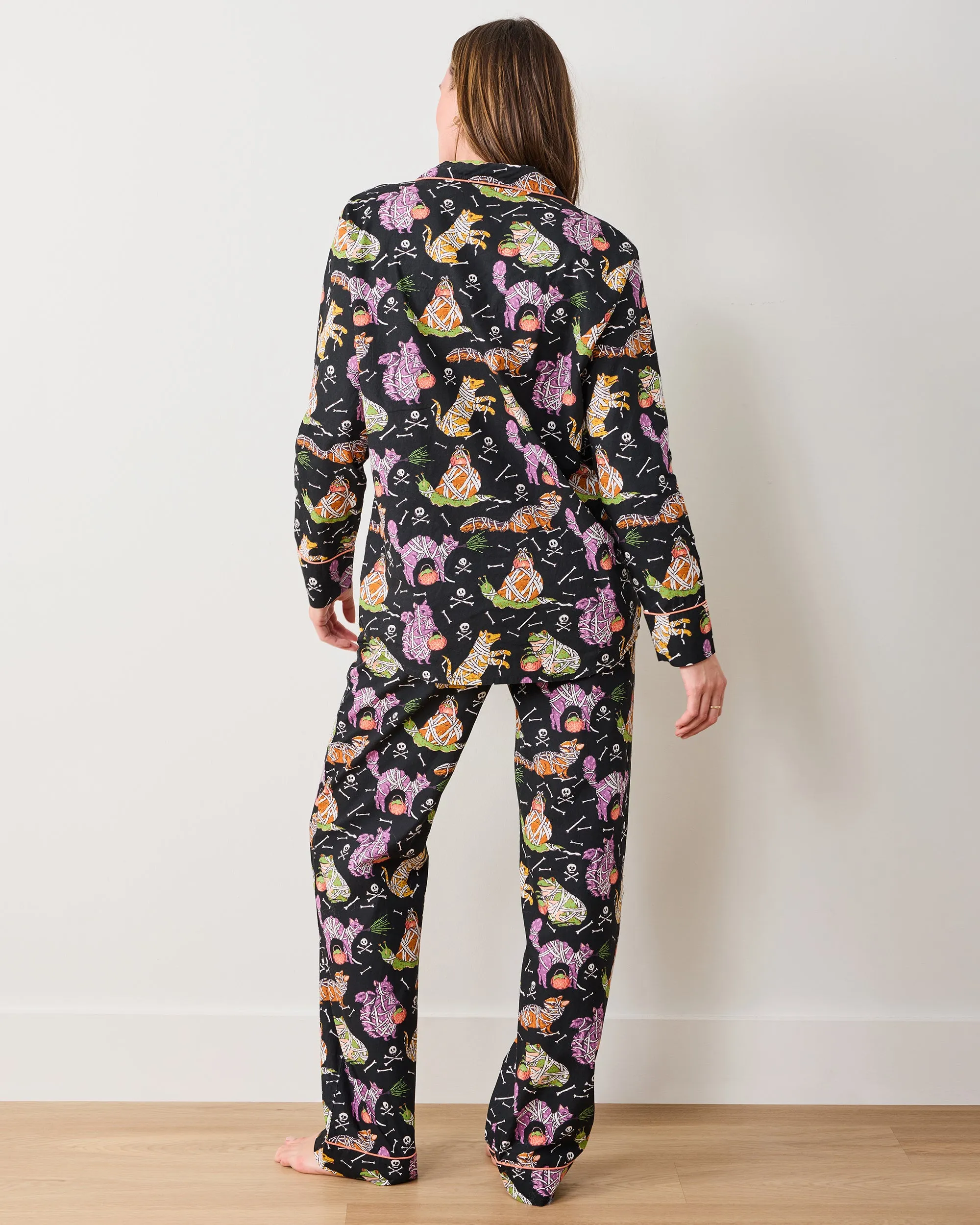 Monster Mash - Petite Long PJ Set - Haunted House sold by Printfresh product image thumbnail 3