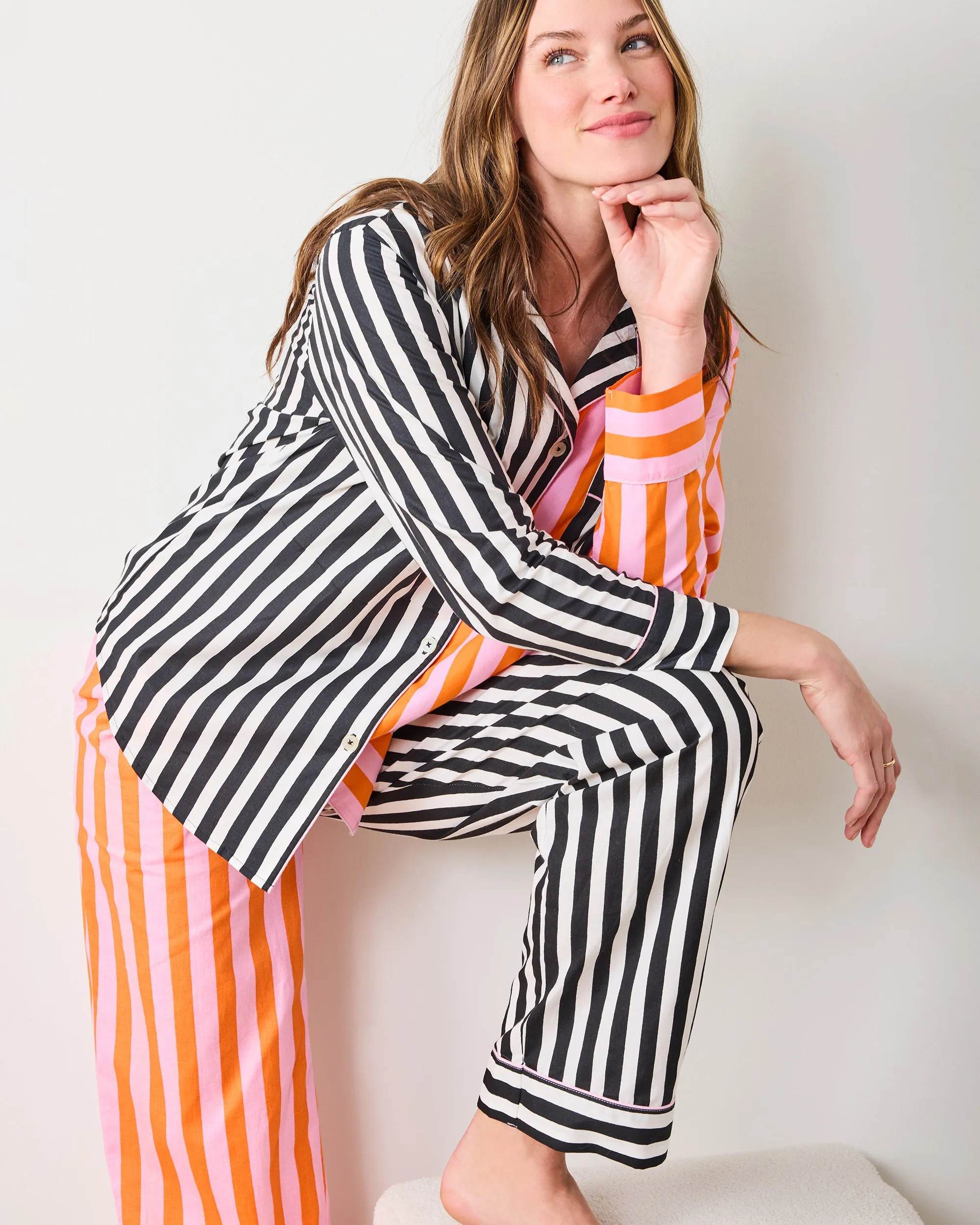 Showtime Stripes - Tall Long PJ Set - Skeleton Candy sold by Printfresh product image thumbnail 2