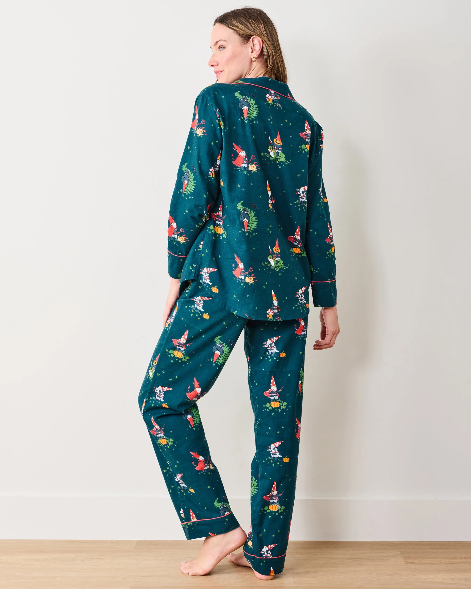 Mischief Night - Lightweight Flannel Long PJ Set - Nightfall Blue sold by Printfresh product image thumbnail 4