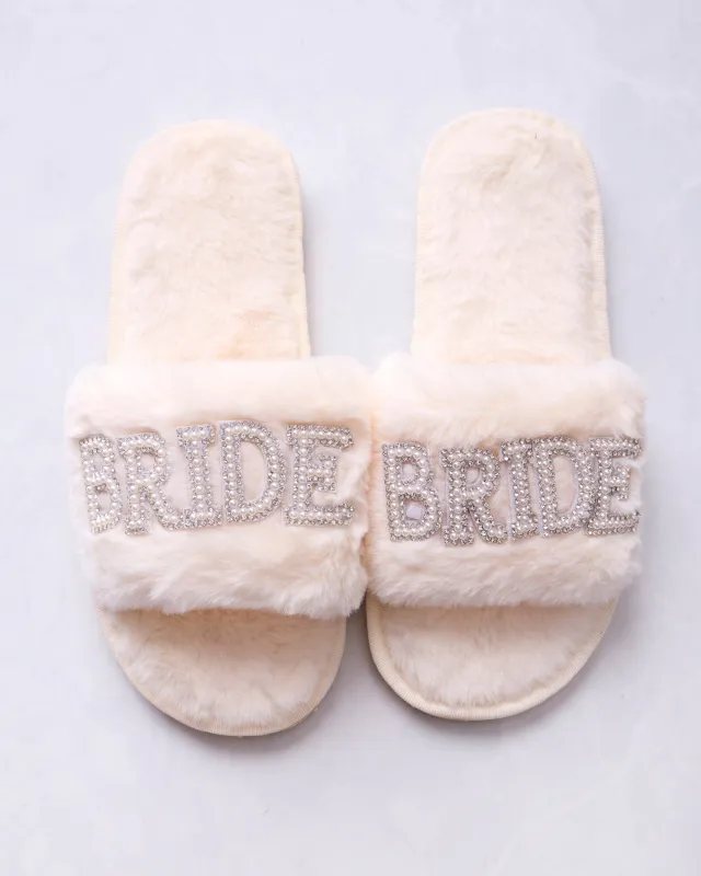 Ivory - Bride Pearl Slipper sold by Printfresh