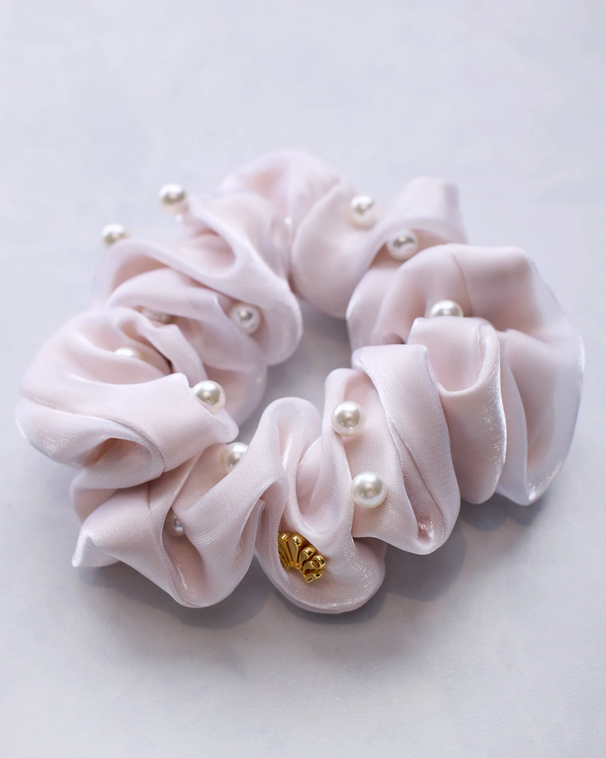 Ivory Pearl - Embellished Scrunchie sold by Printfresh product image thumbnail 2