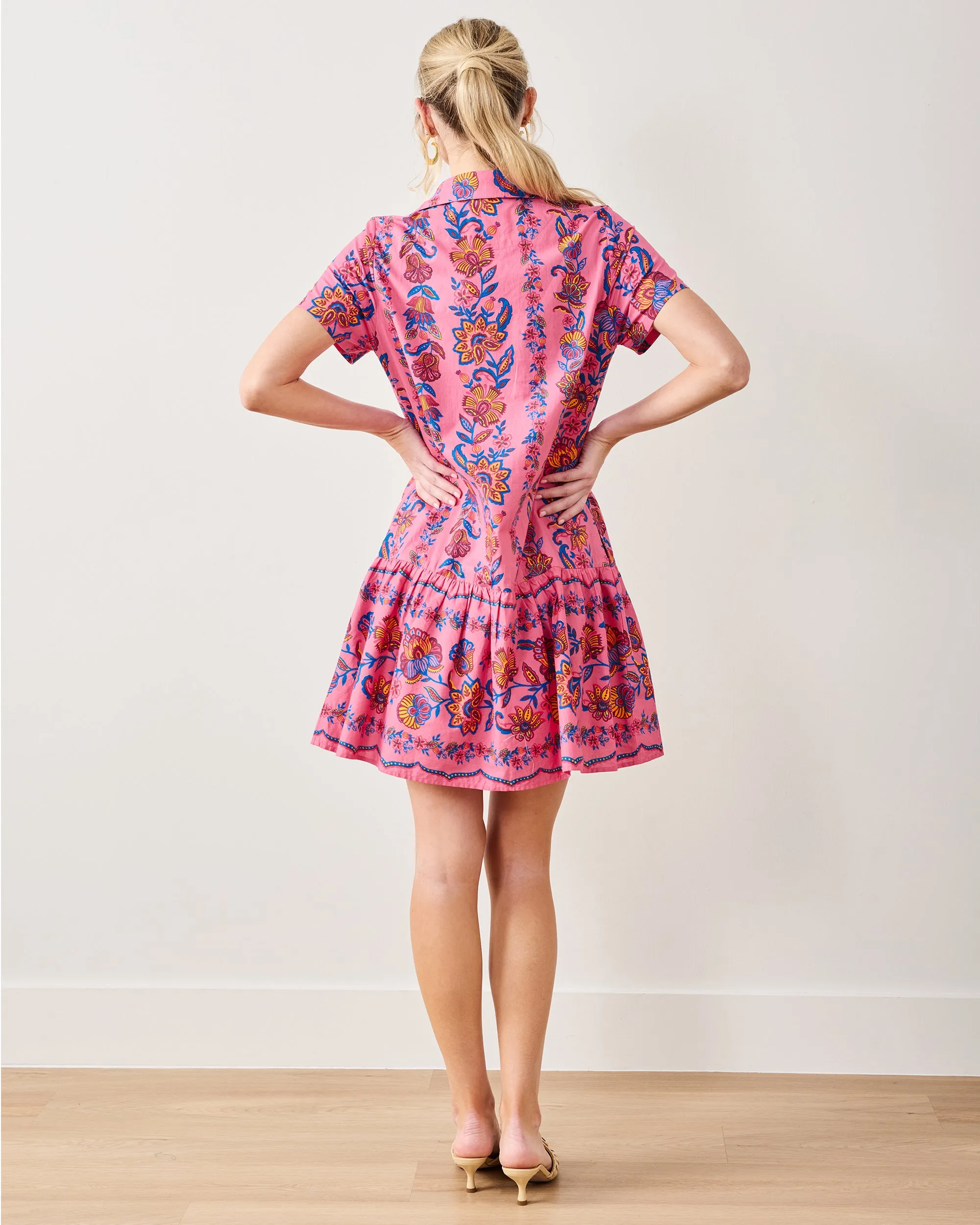 Folklore Flowers - Gracie Dress - Bright Rose sold by Printfresh product image thumbnail 4
