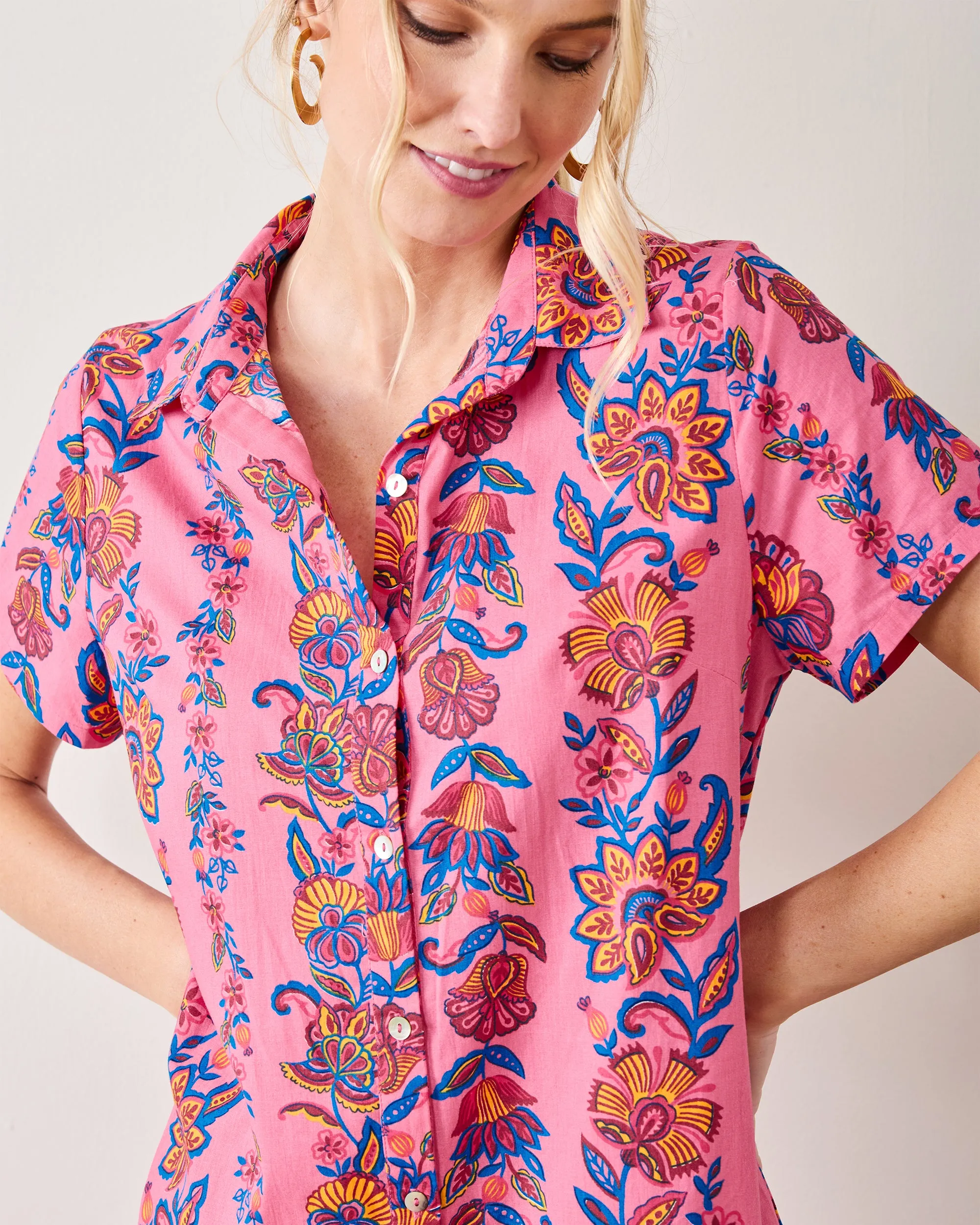 Folklore Flowers - Gracie Dress - Bright Rose sold by Printfresh product image thumbnail 3