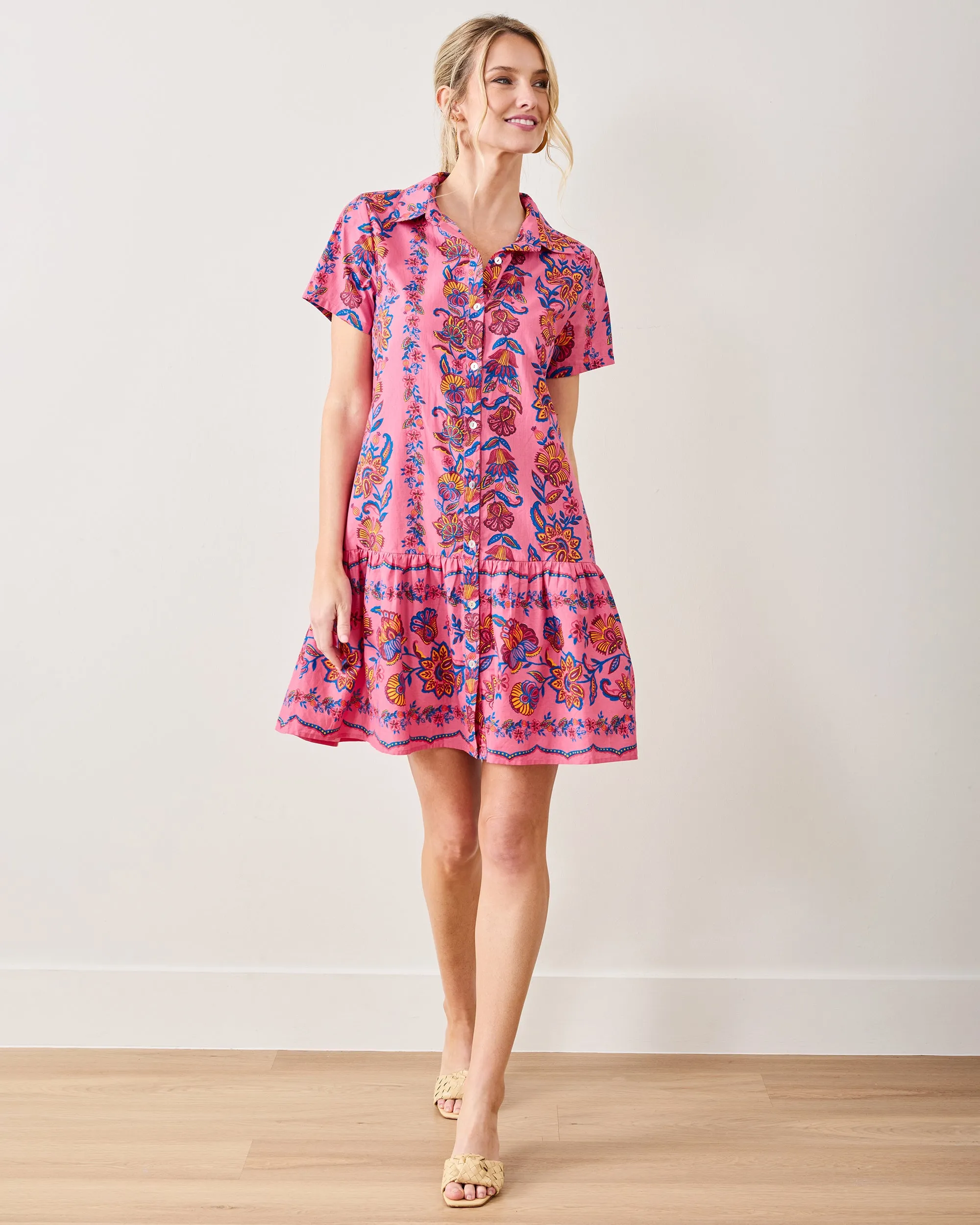 Folklore Flowers - Gracie Dress - Bright Rose sold by Printfresh product image thumbnail 2