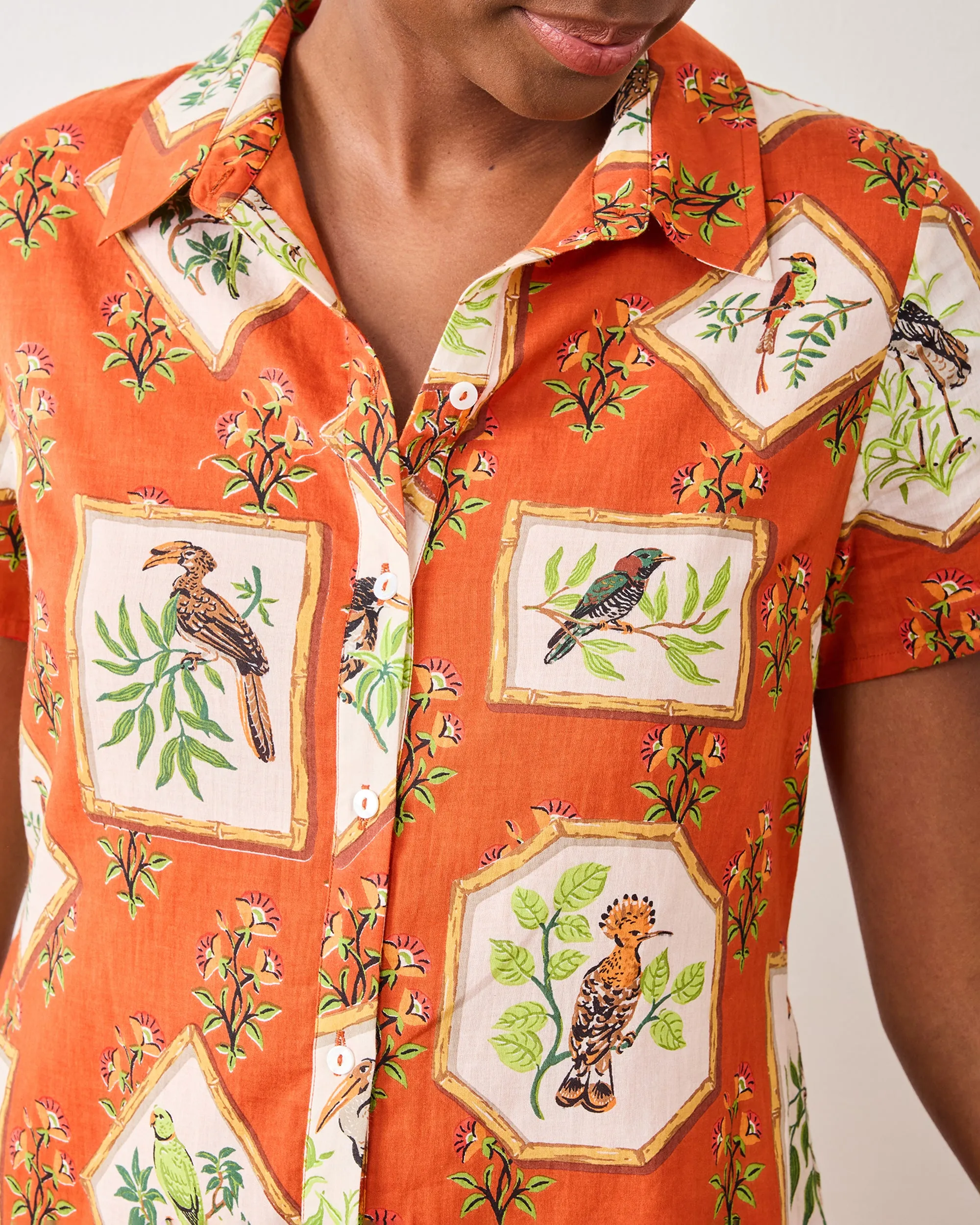 Birds Of India - Gracie Dress - Copper sold by Printfresh product image thumbnail 4