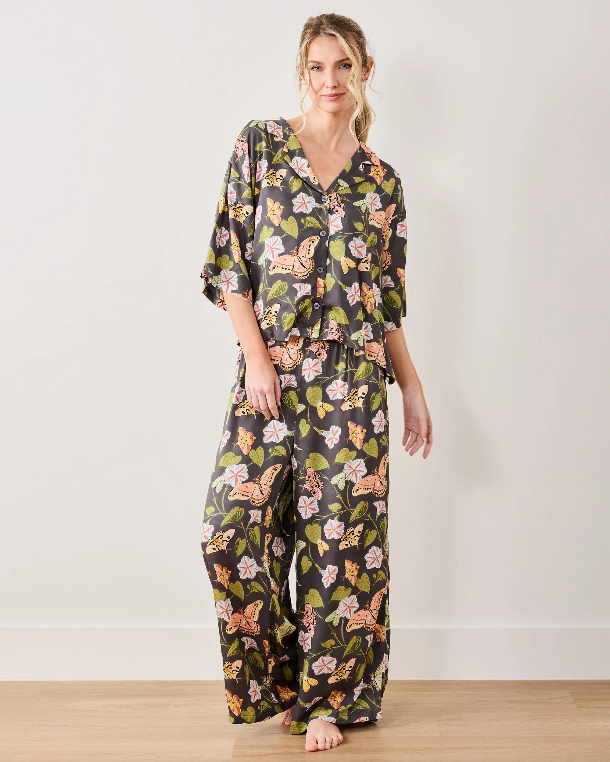 Midnight Flutter - Petite Eco Satin Wildest Dreams Set - Slate sold by Printfresh product image thumbnail 3