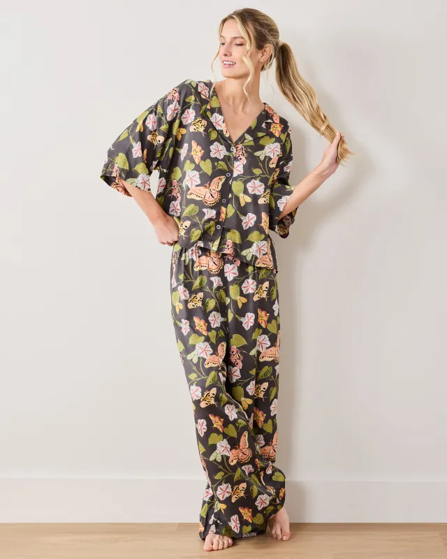 Midnight Flutter - Tall Eco Satin Wildest Dreams Set - Slate sold by Printfresh