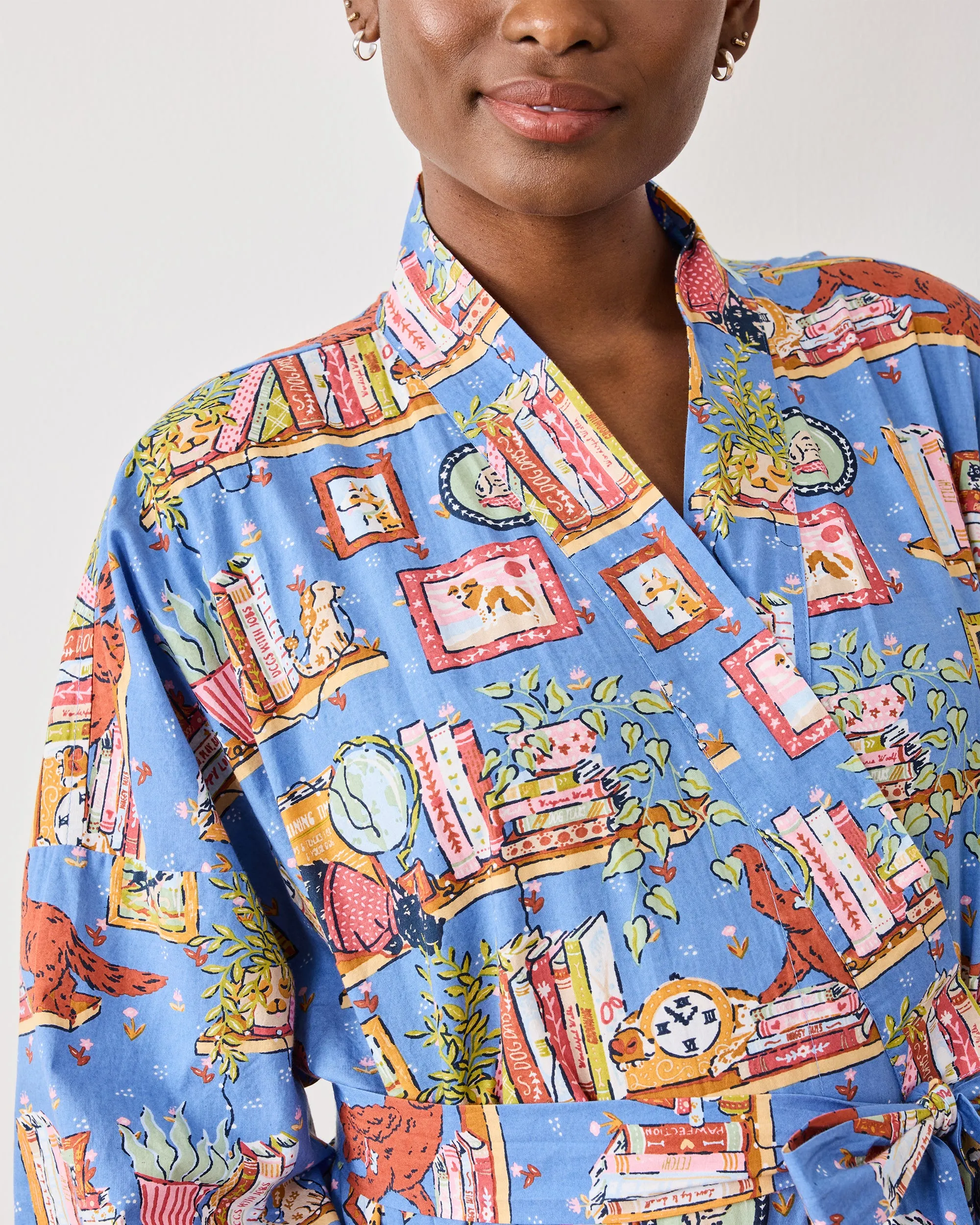 Unleashed Stories - Robe - Bookkeeper Blue sold by Printfresh product image thumbnail 4