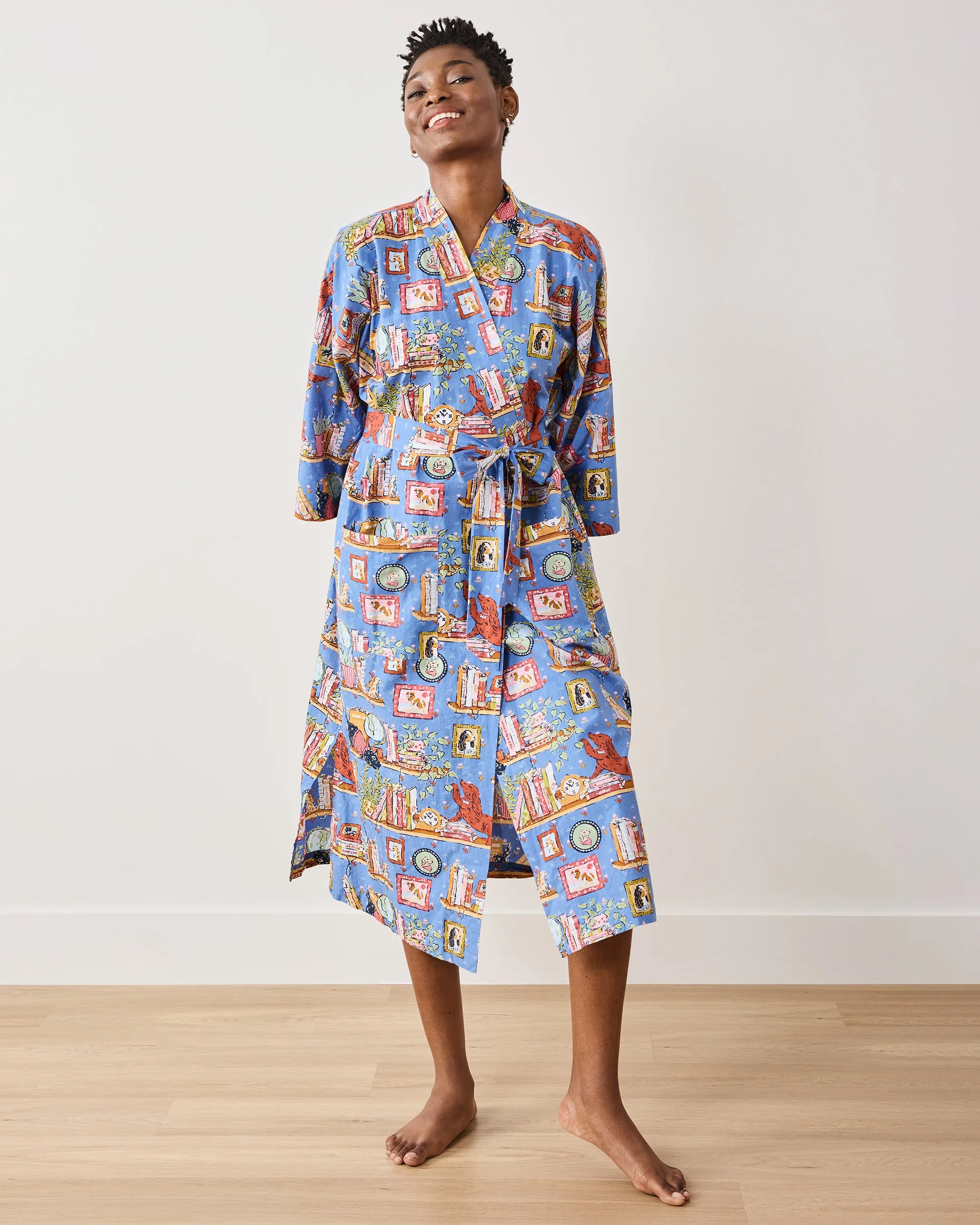 Unleashed Stories - Robe - Bookkeeper Blue sold by Printfresh product image thumbnail 2