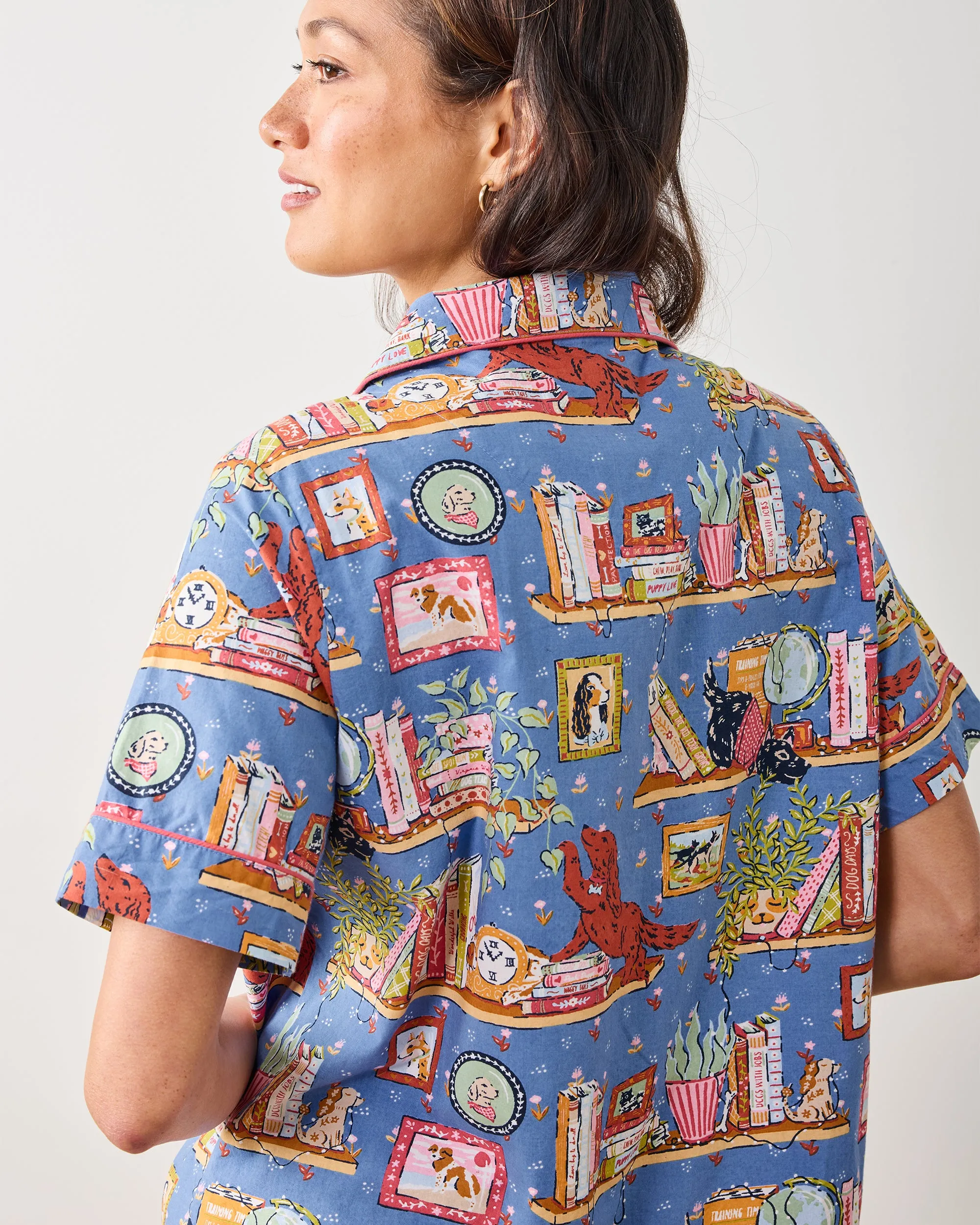 Unleashed Stories - Short PJ Set - Bookkeeper Blue sold by Printfresh product image thumbnail 5