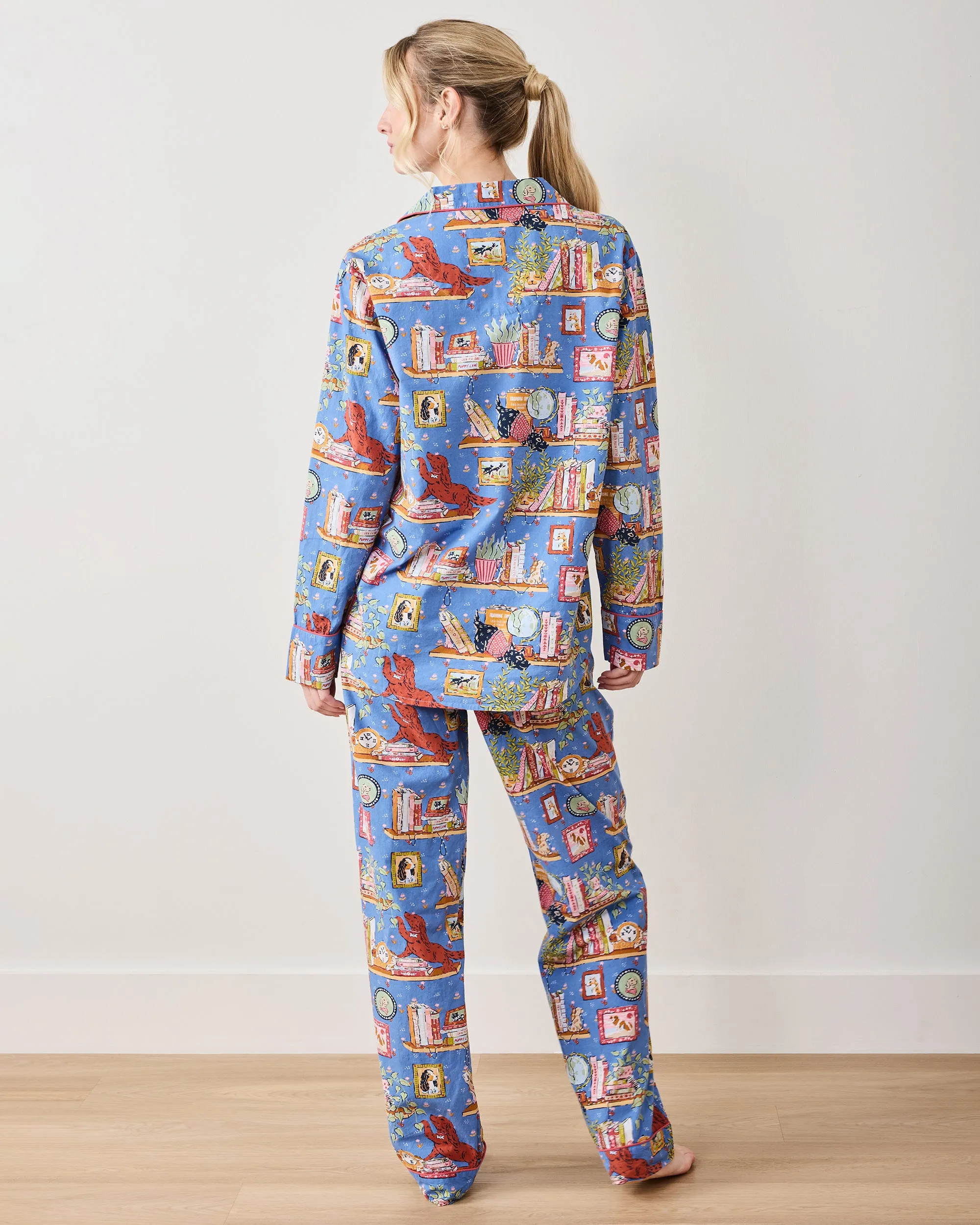 Unleashed Stories - Long PJ Set - Bookkeeper Blue sold by Printfresh product image thumbnail 5
