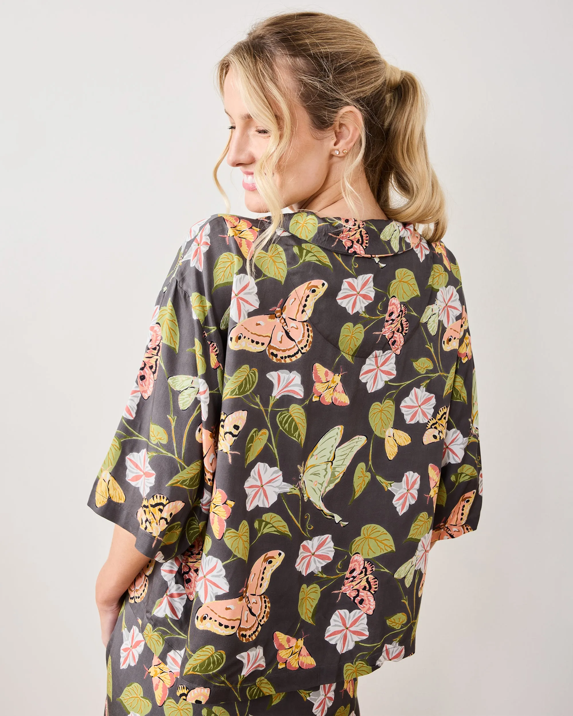 Midnight Flutter - Eco Satin Wildest Dreams Set - Slate sold by Printfresh product image thumbnail 4