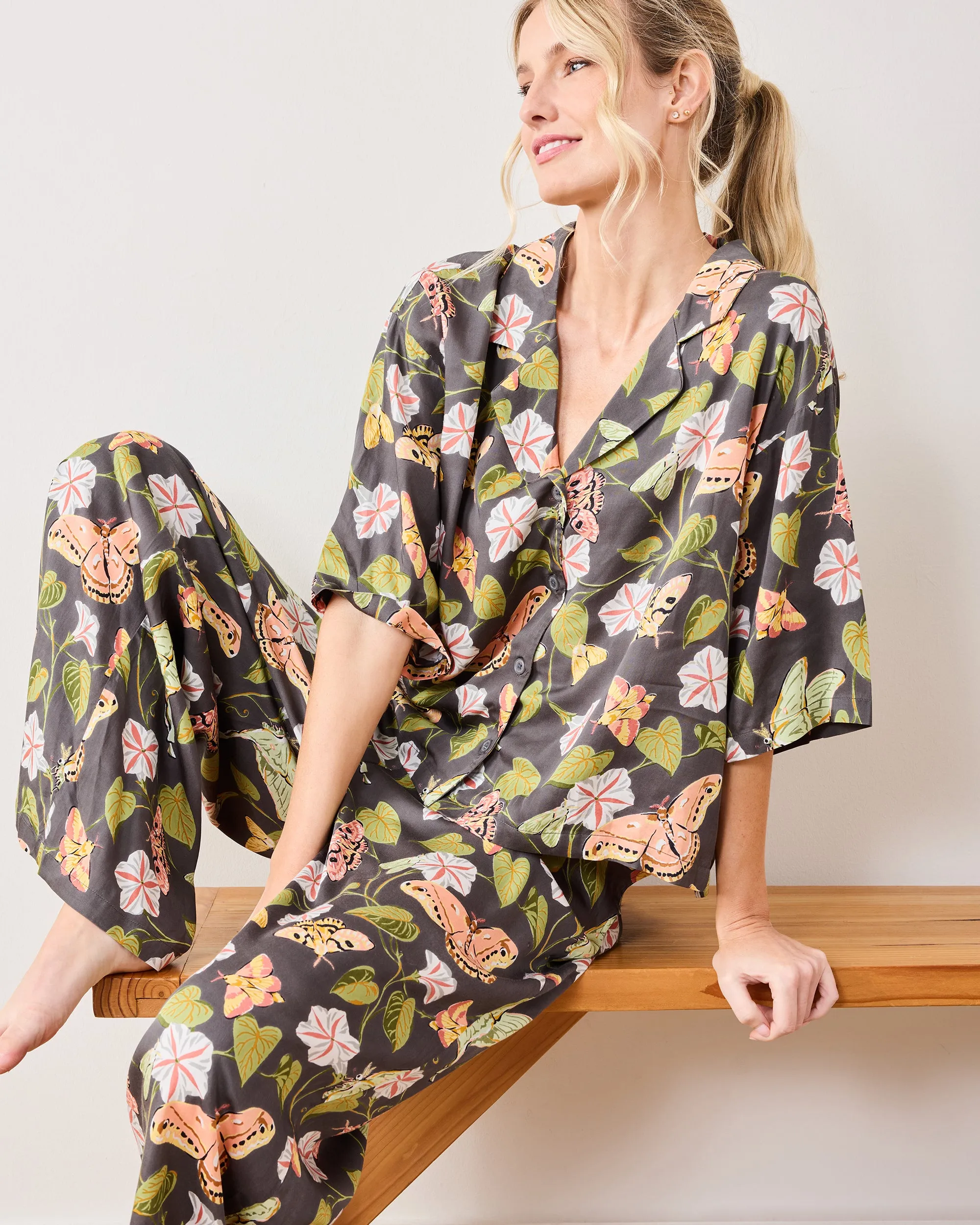 Midnight Flutter - Eco Satin Wildest Dreams Set - Slate sold by Printfresh product image thumbnail 3