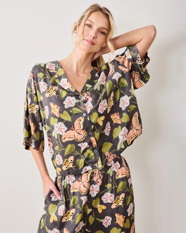 Midnight Flutter - Eco Satin Wildest Dreams Set - Slate sold by Printfresh