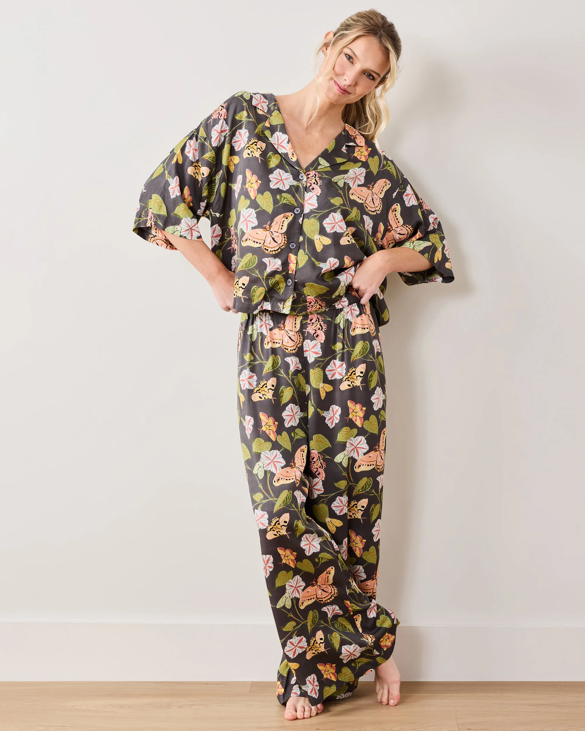 Midnight Flutter - Eco Satin Wildest Dreams Set - Slate sold by Printfresh product image thumbnail 2