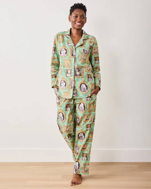 PF + Downton Abbey: The Grande Finale | Dogton Abbey - Tall Long PJ Set - Green sold by Printfresh