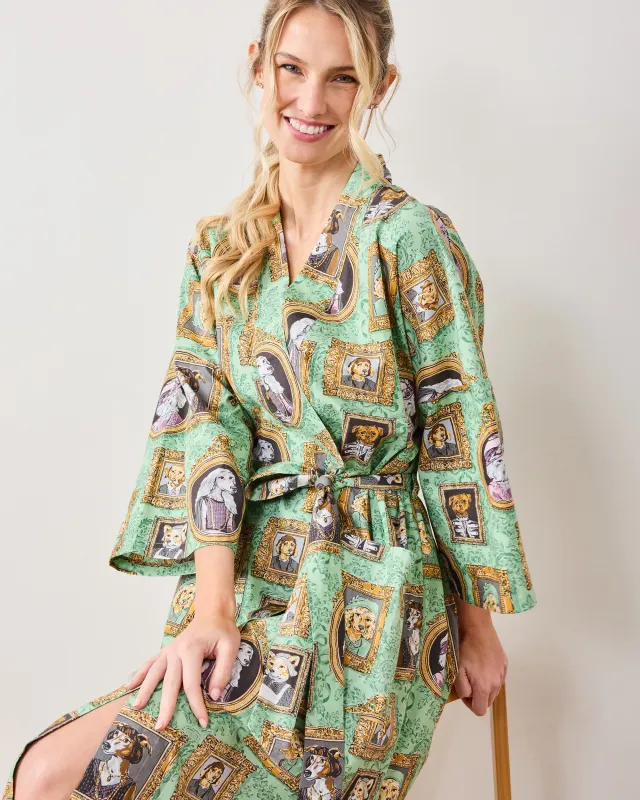 PF + Downton Abbey: The Grande Finale | Dogton Abbey - Robe - Green made by Printfresh