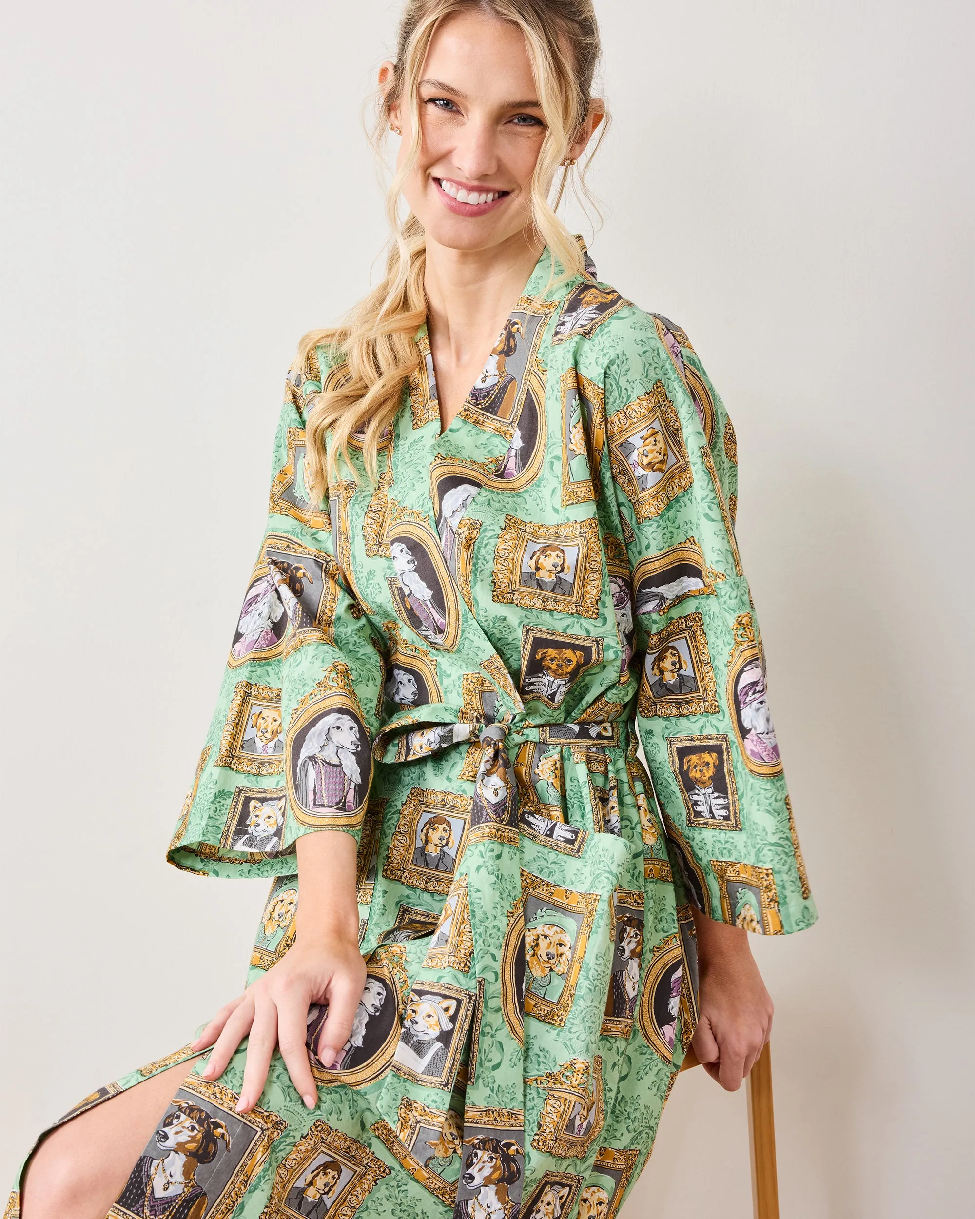 PF + Downton Abbey: The Grande Finale | Dogton Abbey - Robe - Green sold by Printfresh
