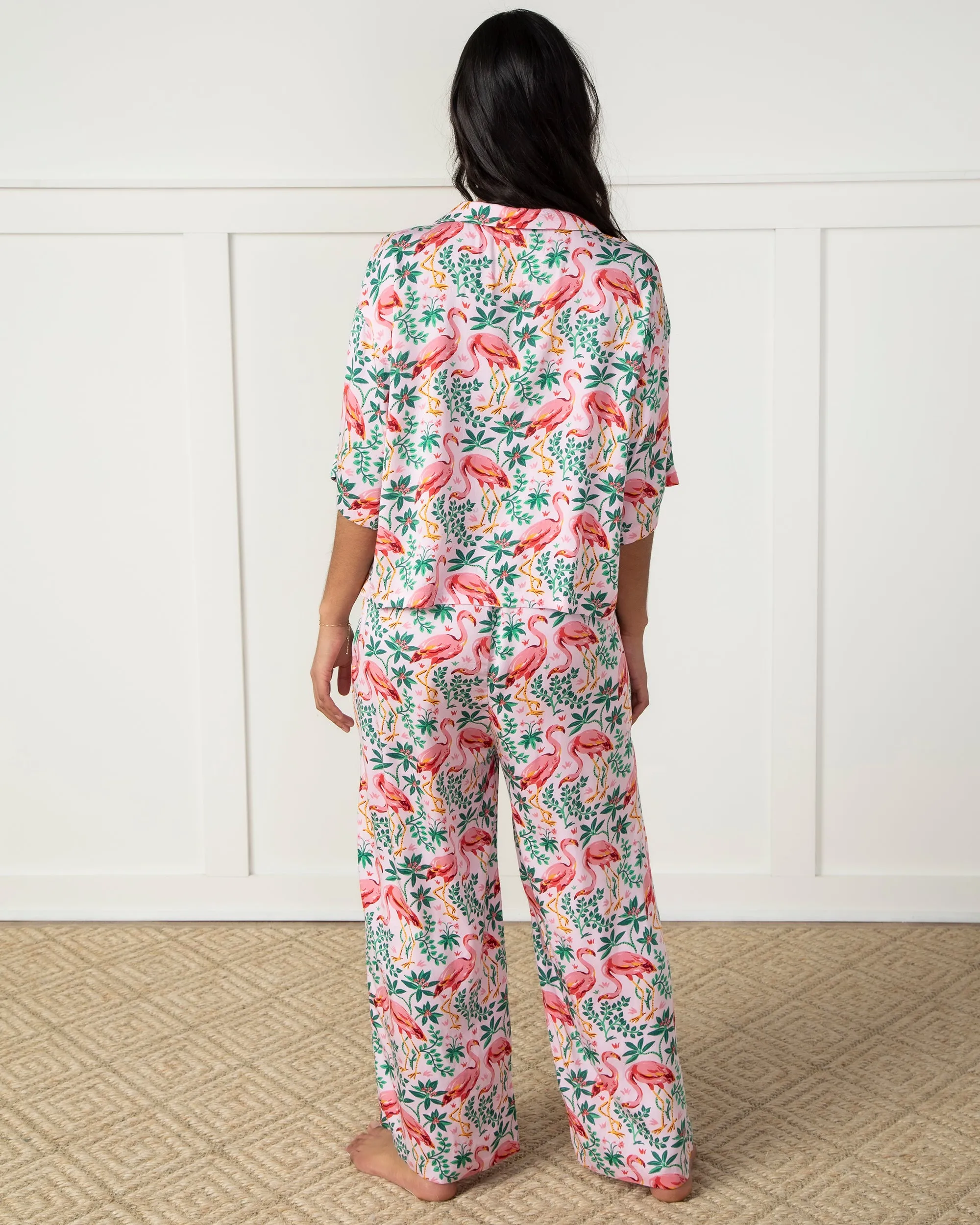 Flock of Flamingos - Petite Eco Satin Wildest Dreams Set - Rose sold by Printfresh product image thumbnail 4
