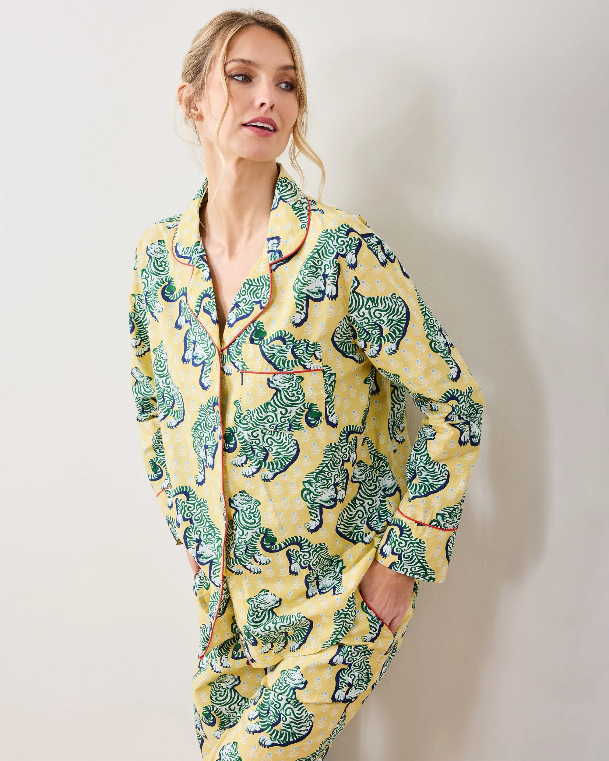 Tiger Queen - Tall Long PJ Set - Citrine sold by Printfresh product image thumbnail 4
