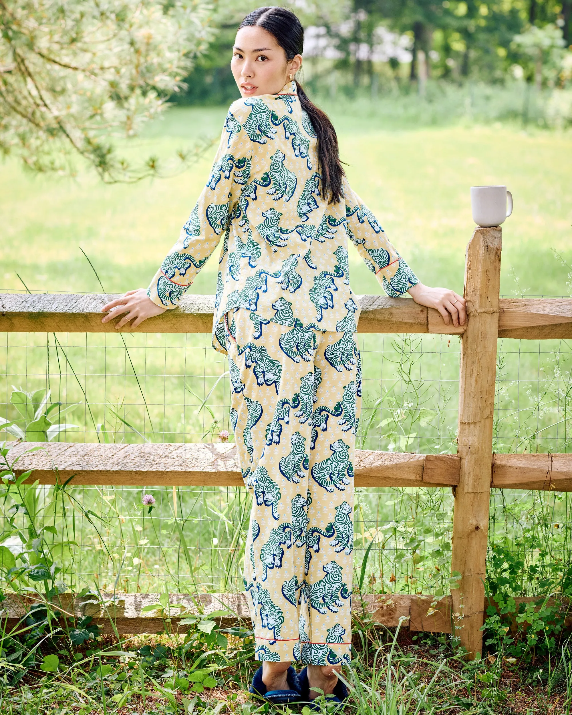 Tiger Queen - Petite Long PJ Set - Citrine sold by Printfresh product image thumbnail 5