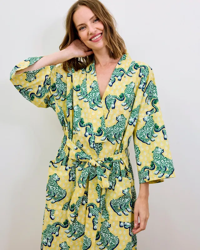 Tiger Queen - Robe - Citrine sold by Printfresh