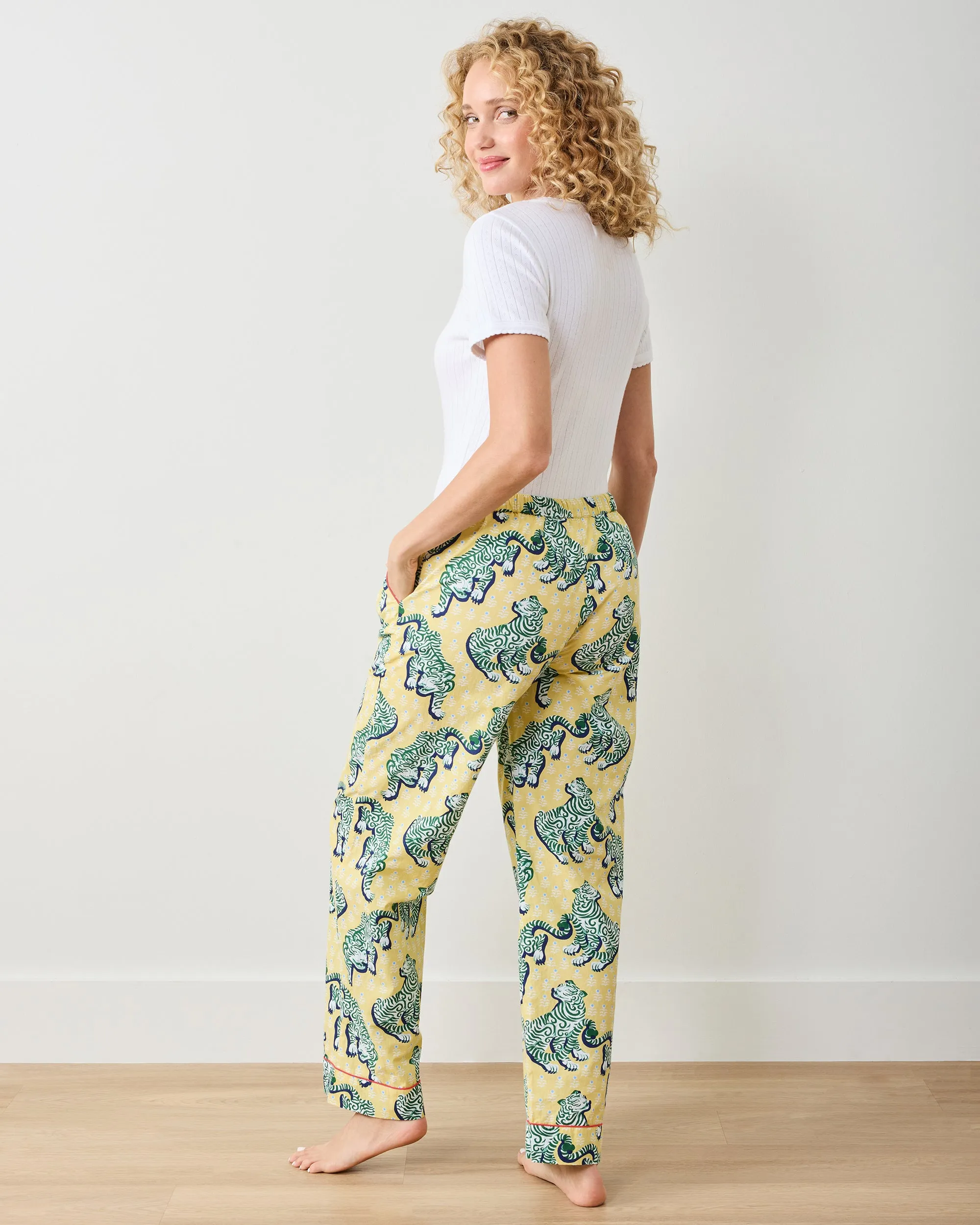 Tiger Queen - PJ Pants - Citrine sold by Printfresh product image thumbnail 5