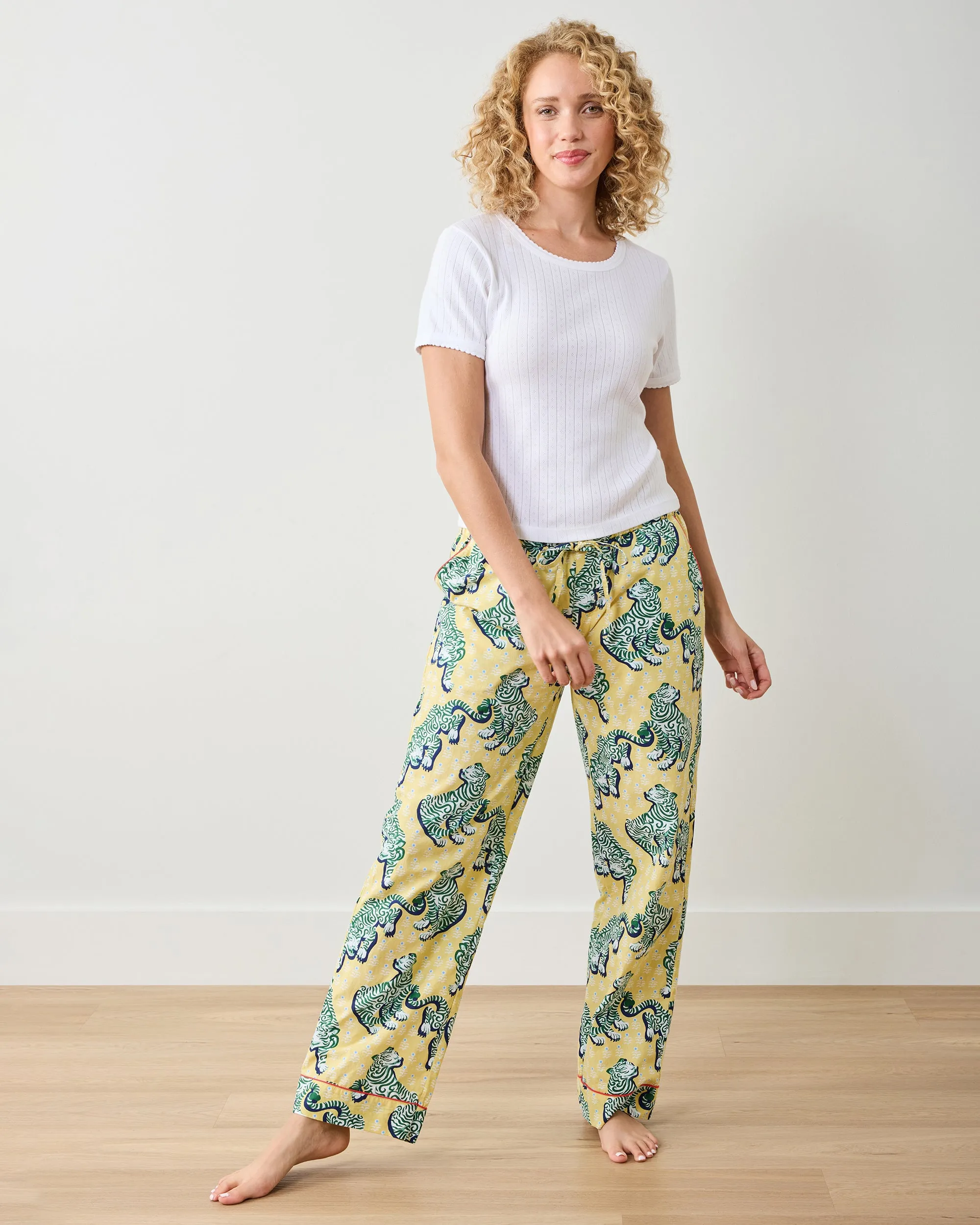 Tiger Queen - PJ Pants - Citrine sold by Printfresh product image thumbnail 3