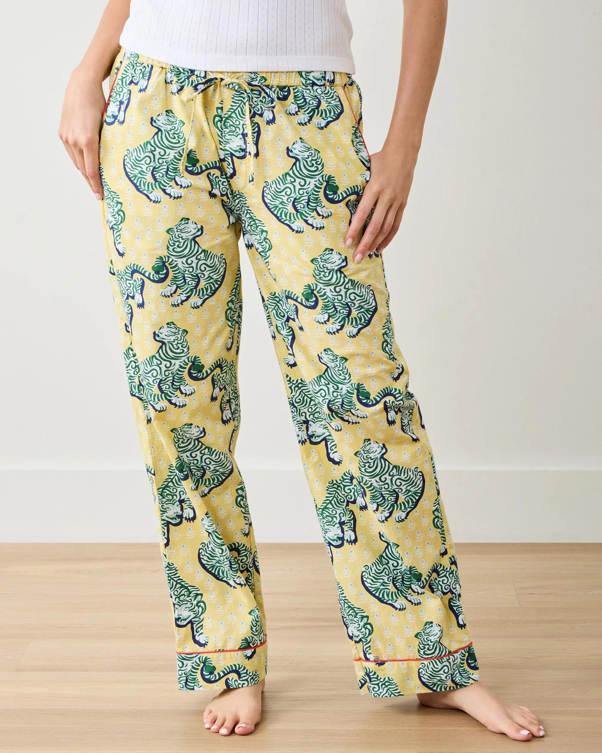 Tiger Queen - PJ Pants - Citrine sold by Printfresh