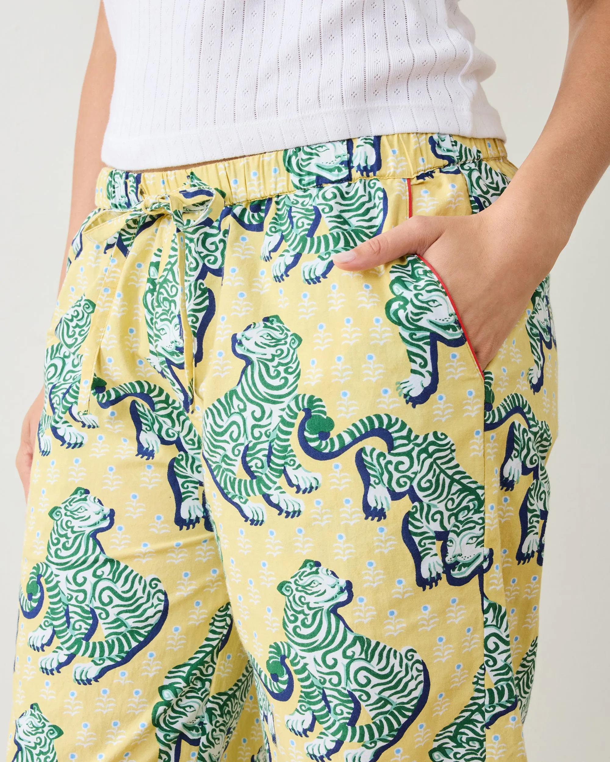 Tiger Queen - PJ Pants - Citrine sold by Printfresh product image thumbnail 2
