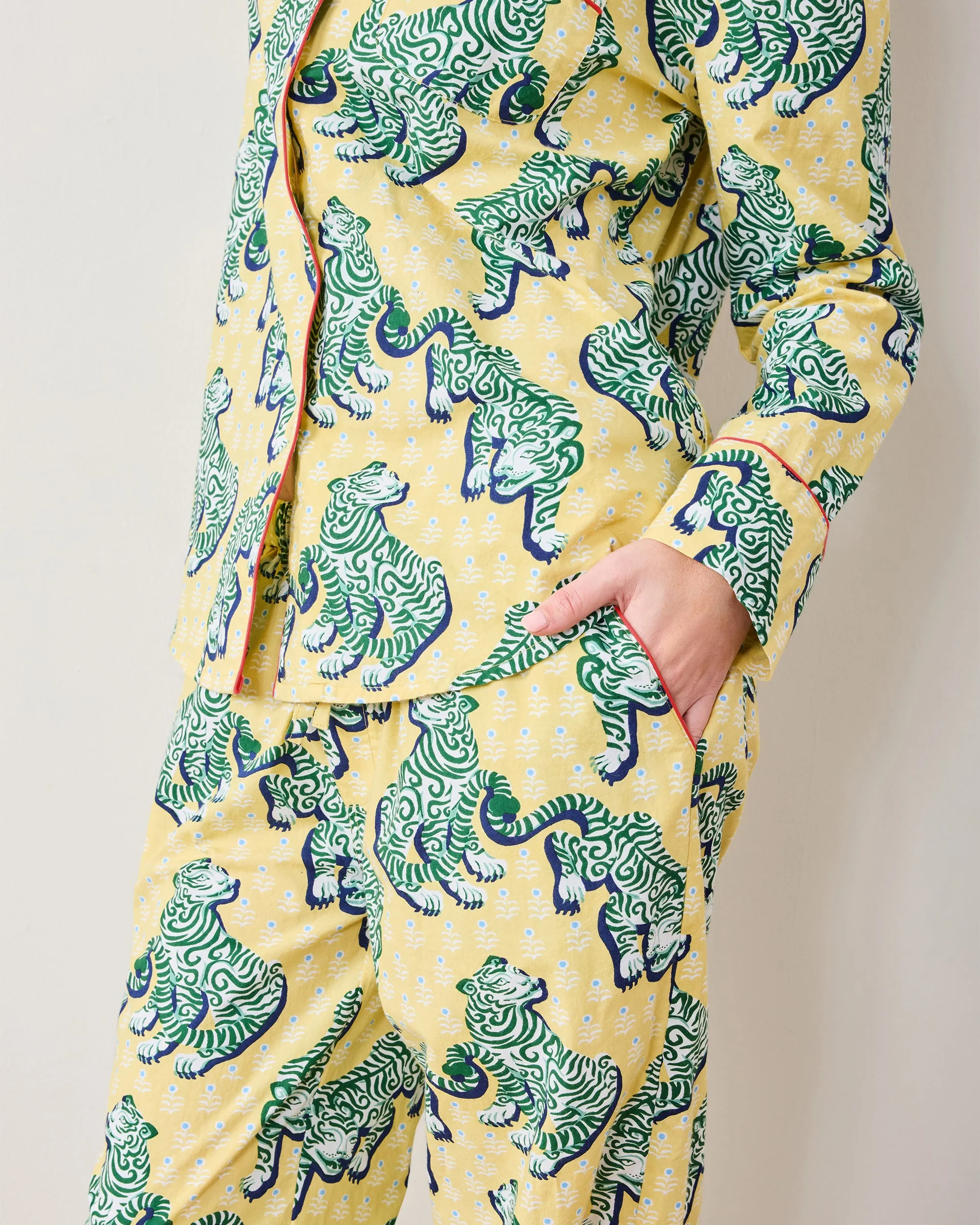 Tiger Queen - Long PJ Set - Citrine sold by Printfresh product image thumbnail 4