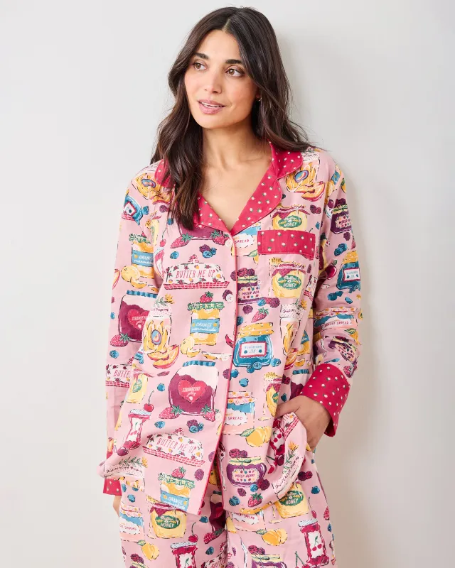 Sweet Jams - Tall Lightweight Flannel Long PJ Set - Berry Bliss sold by Printfresh