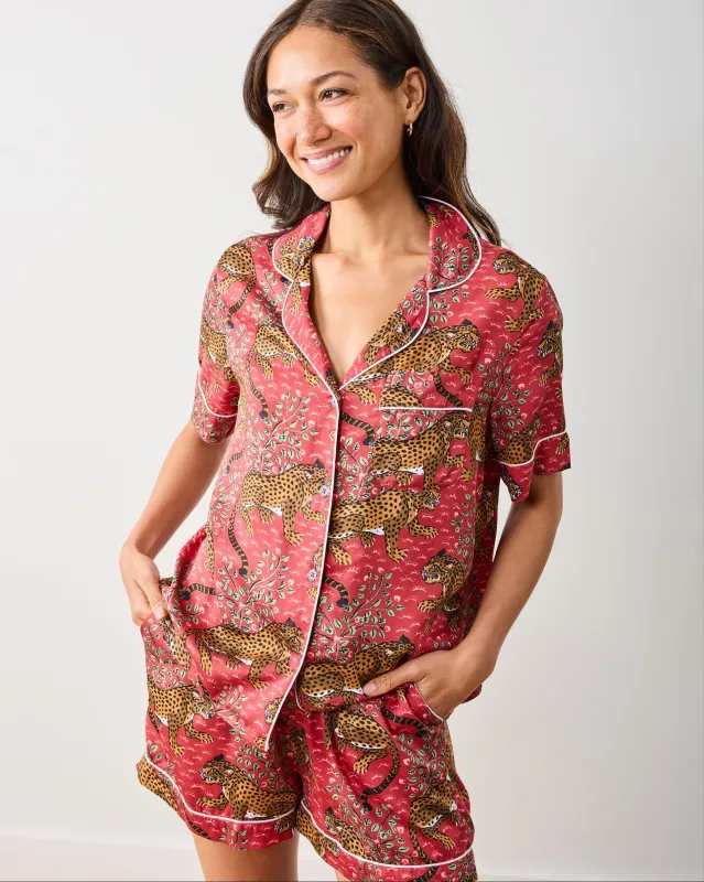 Bagheera - Eco Satin Short Set - Scarlet sold by Printfresh