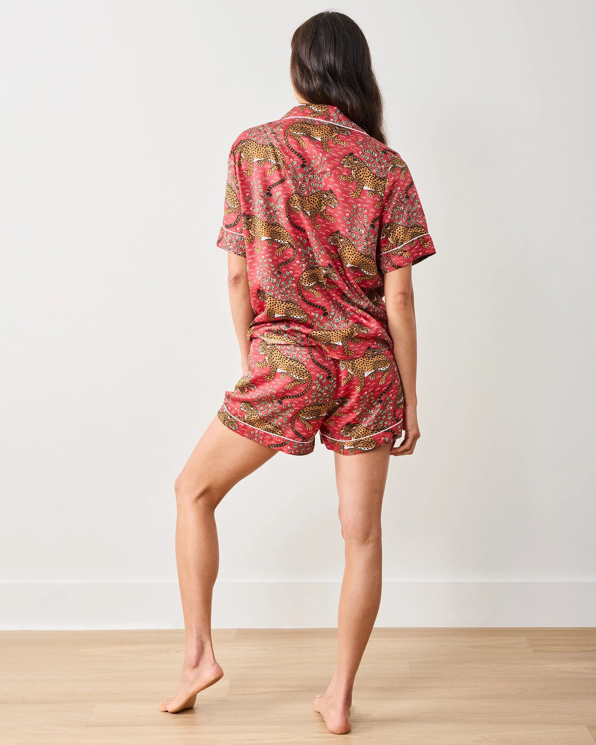 Bagheera - Eco Satin Short Set - Scarlet sold by Printfresh product image thumbnail 5