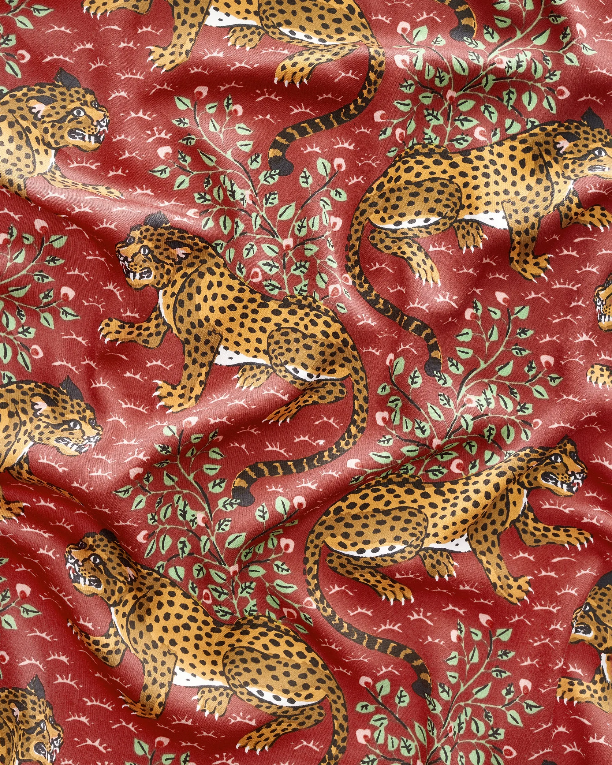 Bagheera - Eco Satin Robe - Scarlet sold by Printfresh product image thumbnail 5