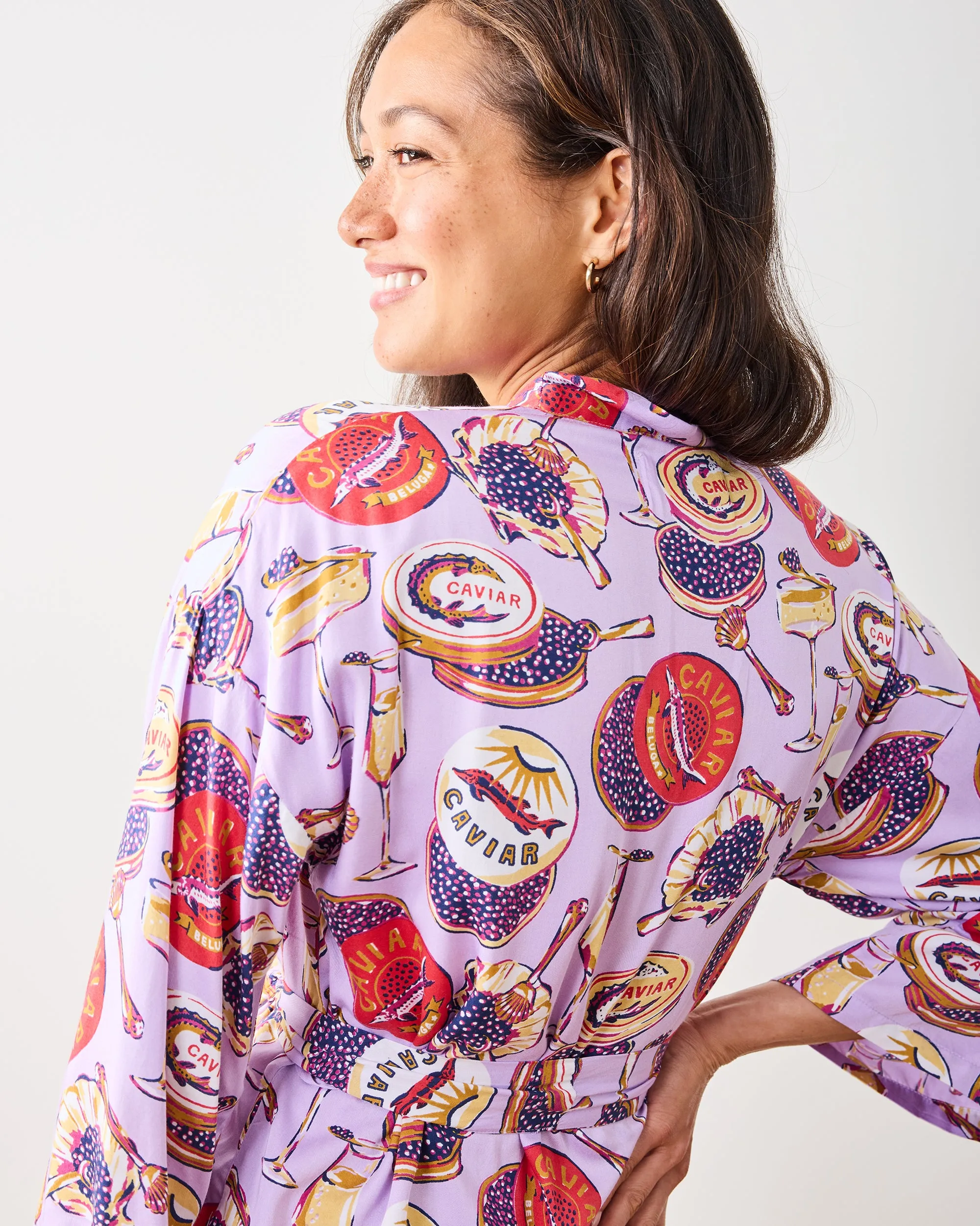 Champagne & Caviar - Eco Satin Wrap Set - Lavender Spritz sold by Printfresh product image thumbnail 4