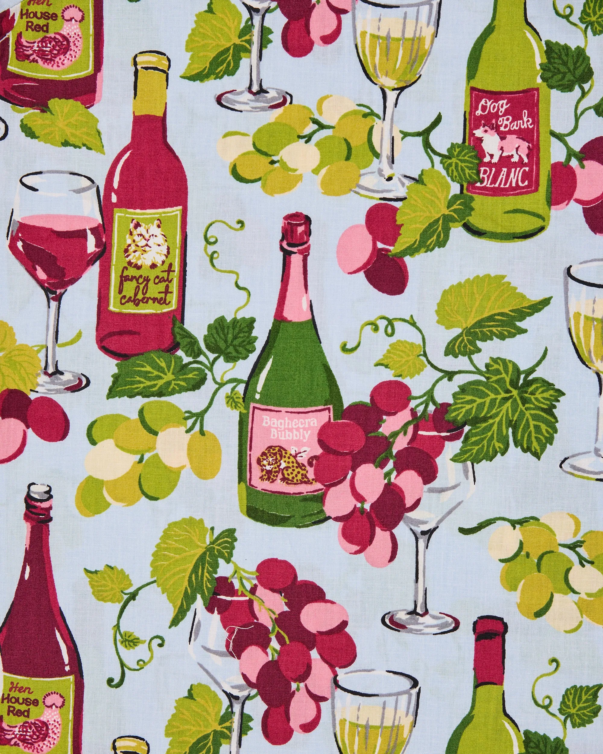 Wine Club - Go To Tote - Vineyard Sky sold by Printfresh product image thumbnail 3