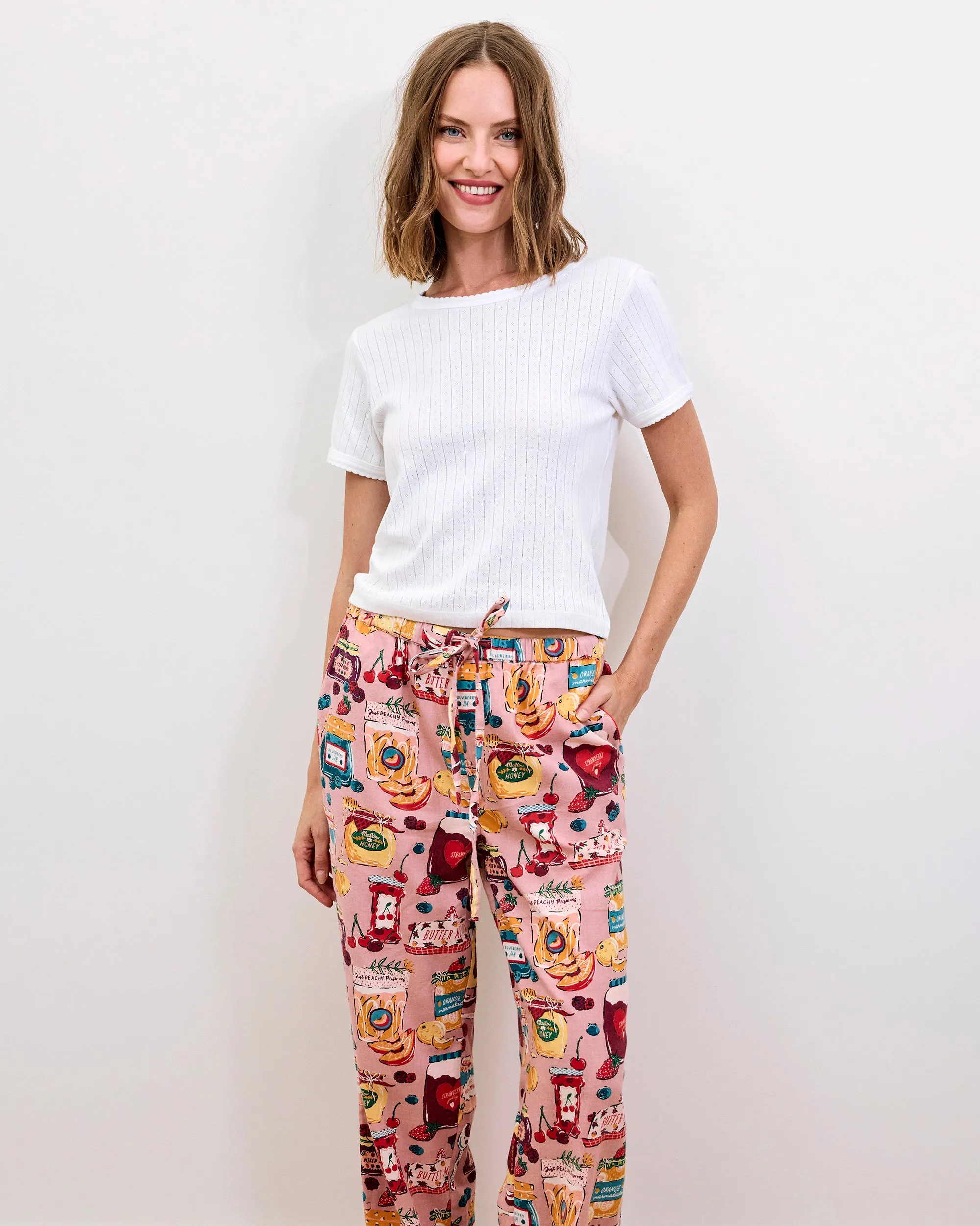 Sweet Jams - Lightweight Flannel PJ Pants - Berry Bliss sold by Printfresh product image thumbnail 2