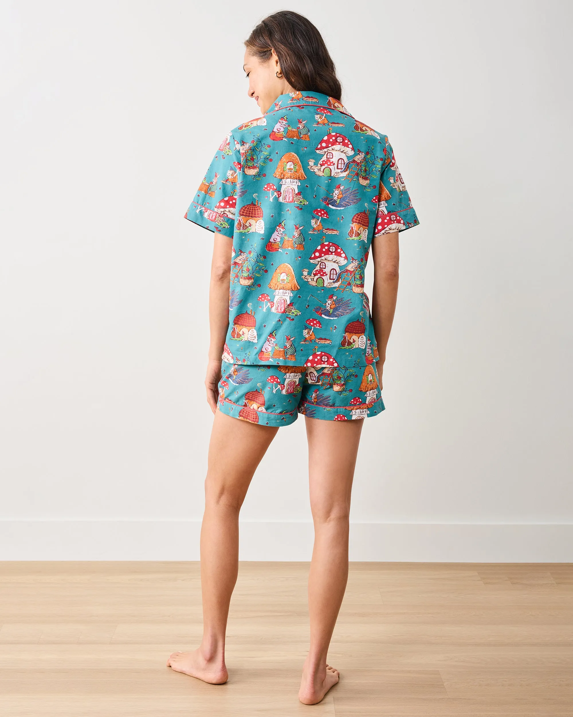 Autumn Critters - Short PJ Set - Teal sold by Printfresh product image thumbnail 5