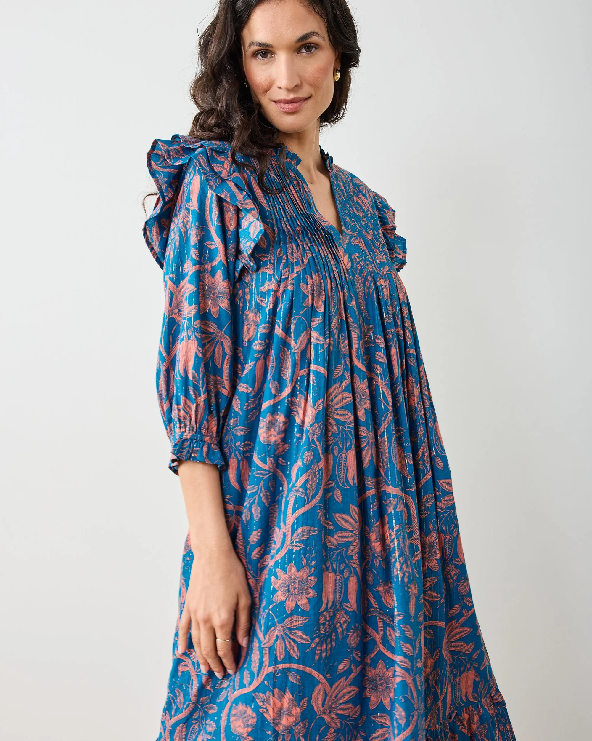Etched Vine - Sawyer Dress - Turquoise Blush sold by Printfresh product image thumbnail 4