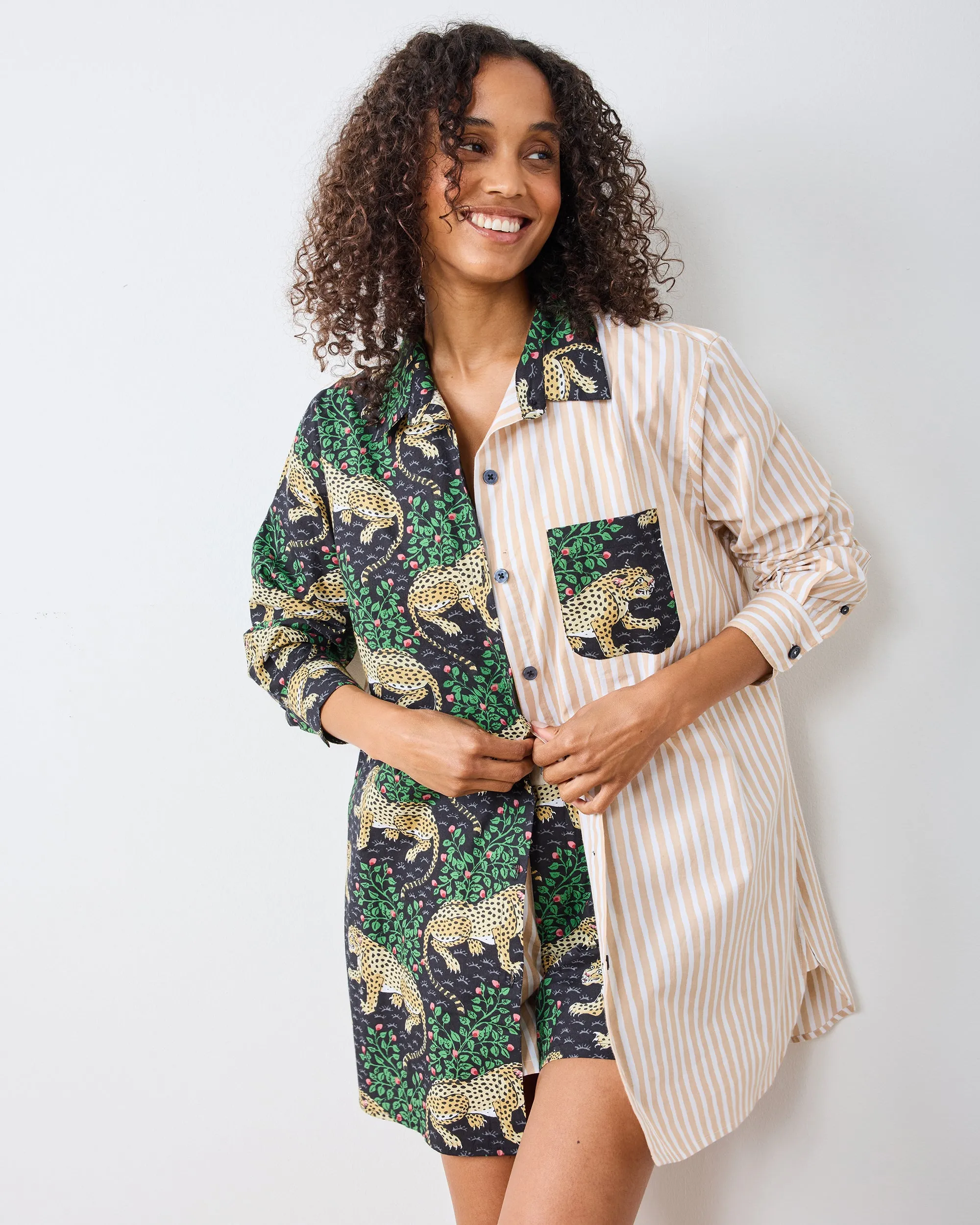 Bagheera - Everyday Button Down - Ink sold by Printfresh