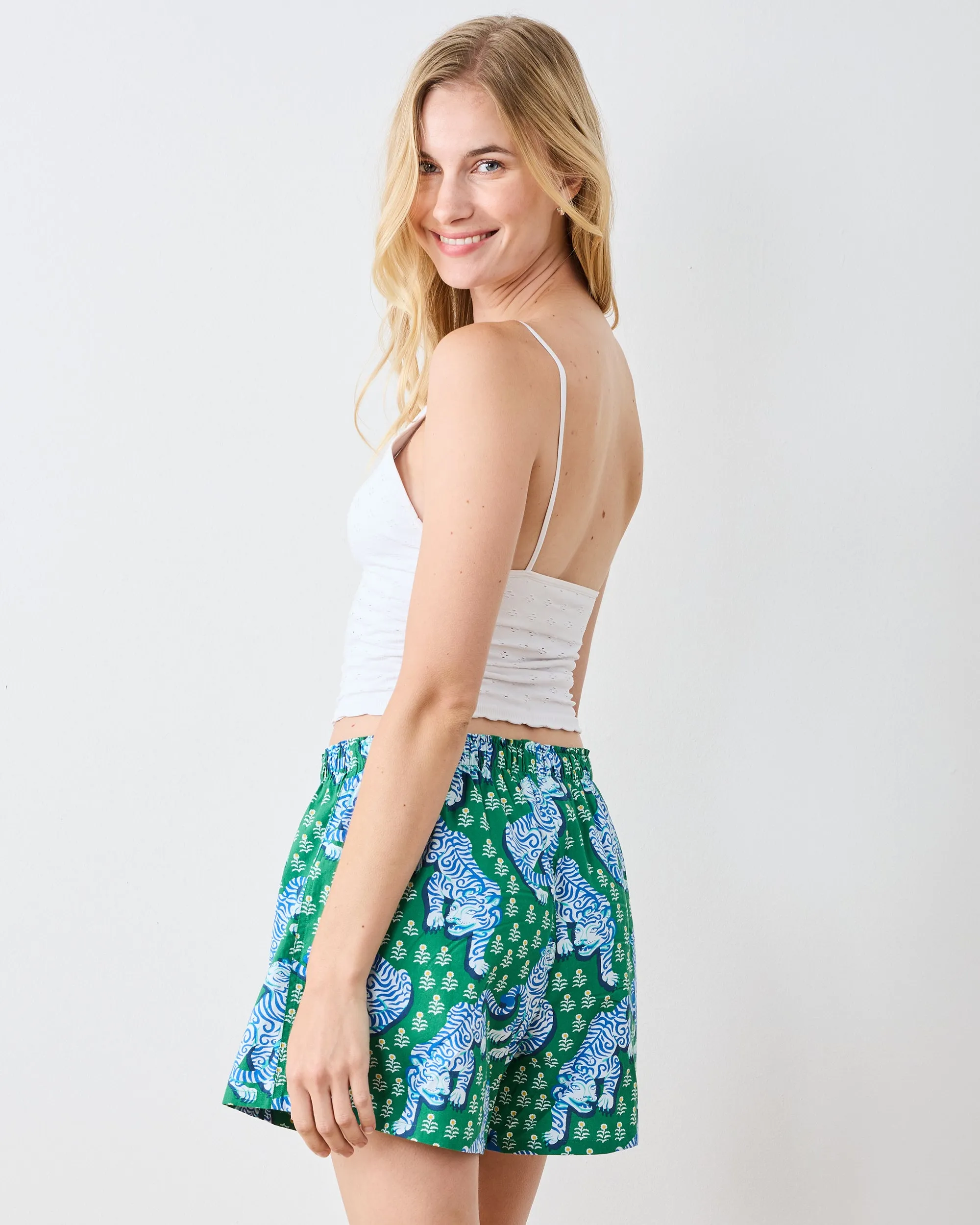 Tiger Queen - Boyfriend Boxer - Jade sold by Printfresh product image thumbnail 3