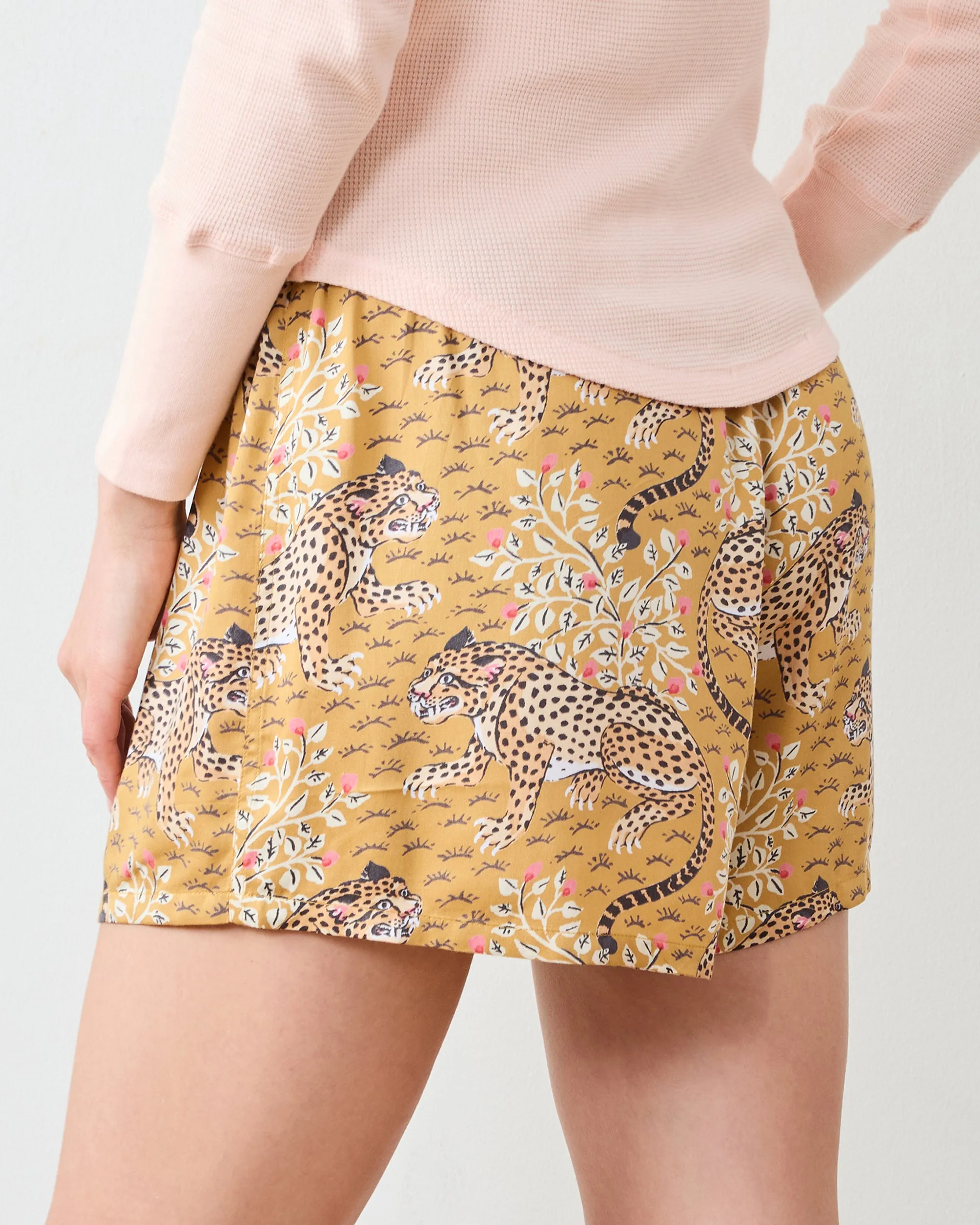 Bagheera - Eco Satin Boyfriend Boxer - Tobacco sold by Printfresh product image thumbnail 2