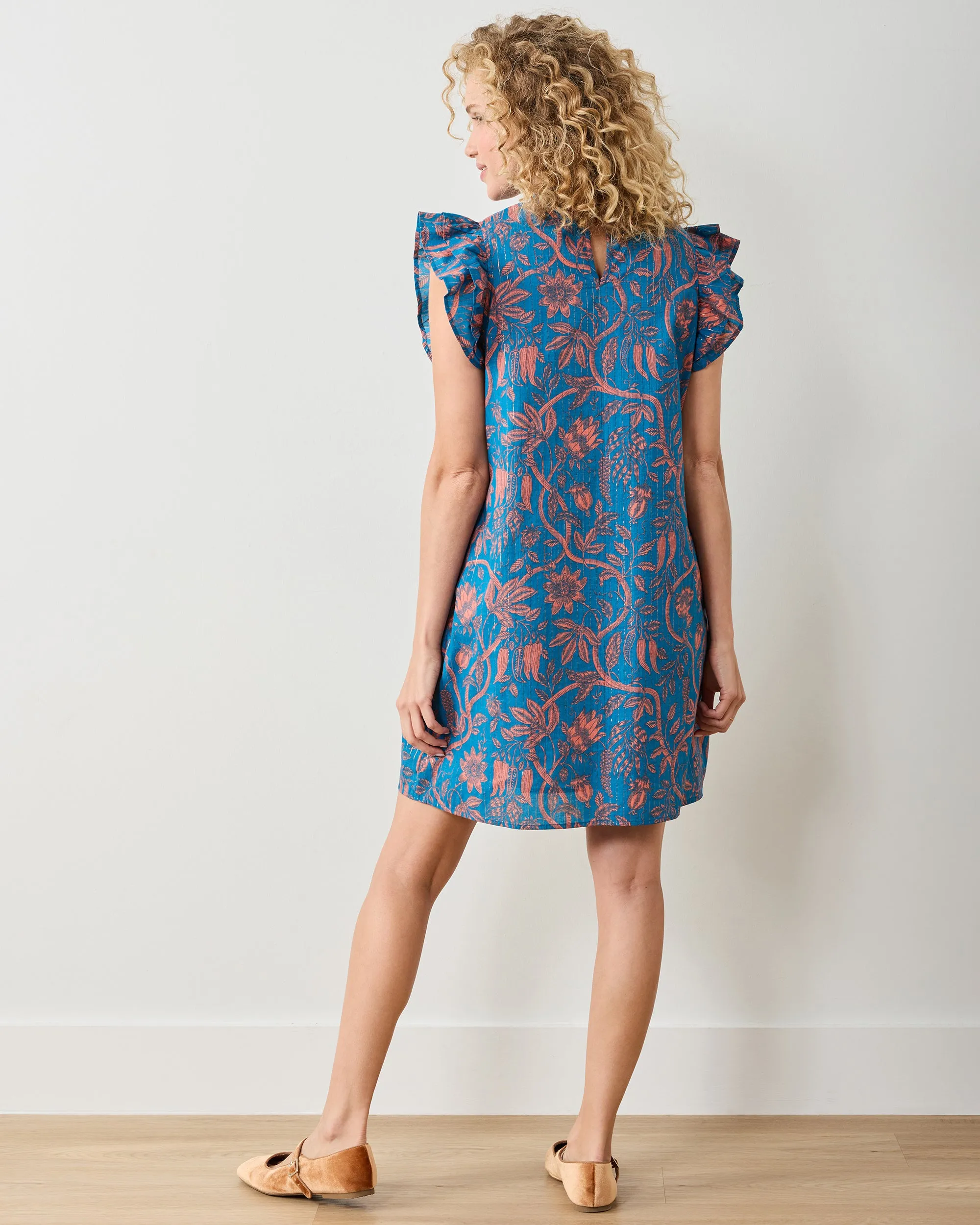 Etched Vine - Open Road Dress - Turquoise Blush sold by Printfresh product image thumbnail 3