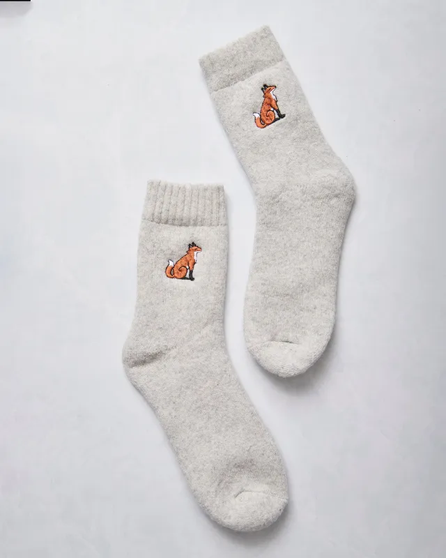 Fox Grey - Countryside Walking Socks - Sweet William Designs sold by Printfresh