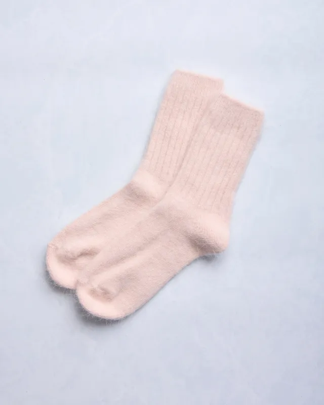Peach - ELMNTL Super Soft Wool Socks sold by Printfresh